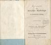 Versuch einer slavischen Mythologie (1804) | 3. Titelblatt