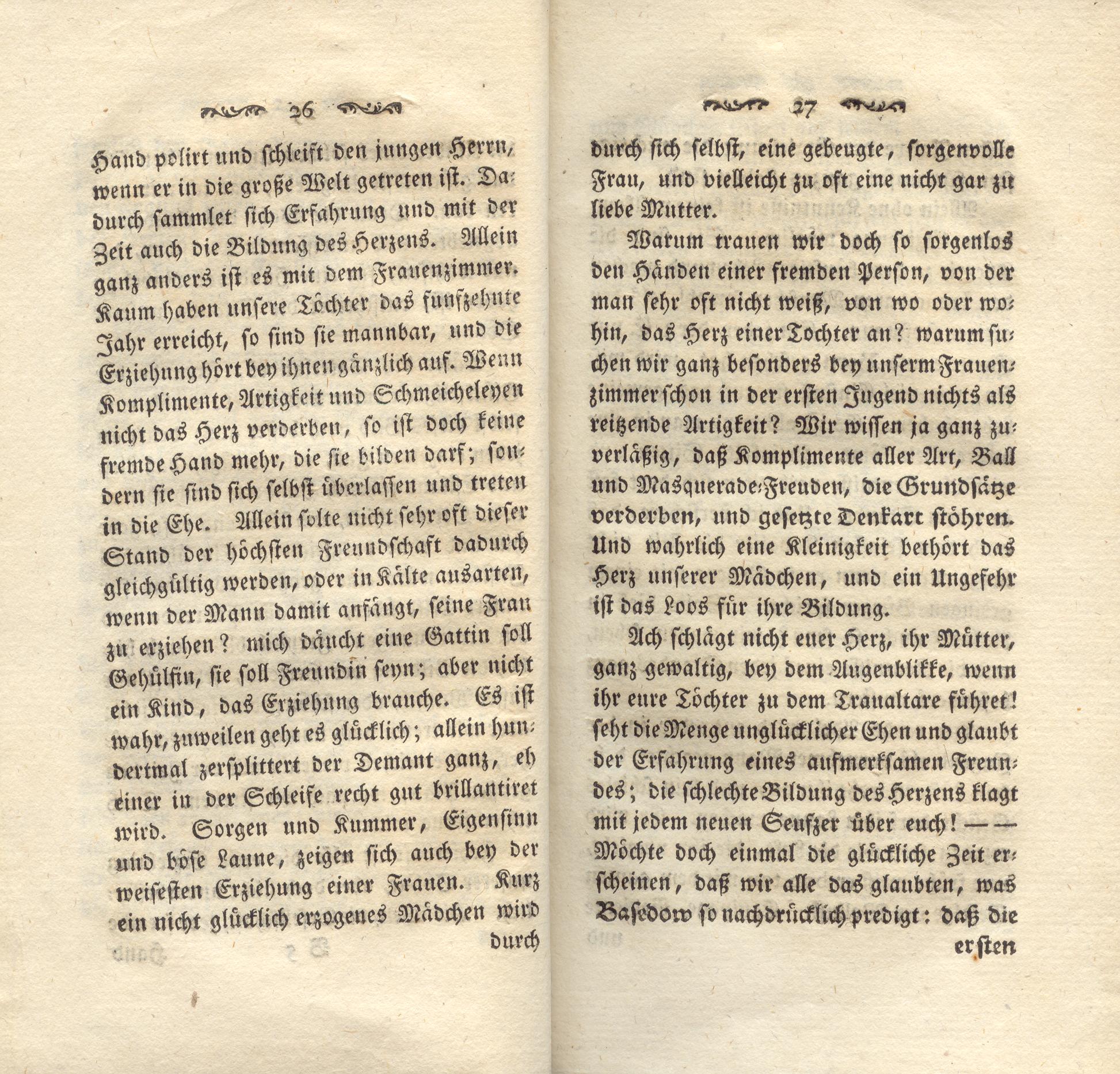 Sitten und Zeit (1781) | 14. (26-27) Haupttext