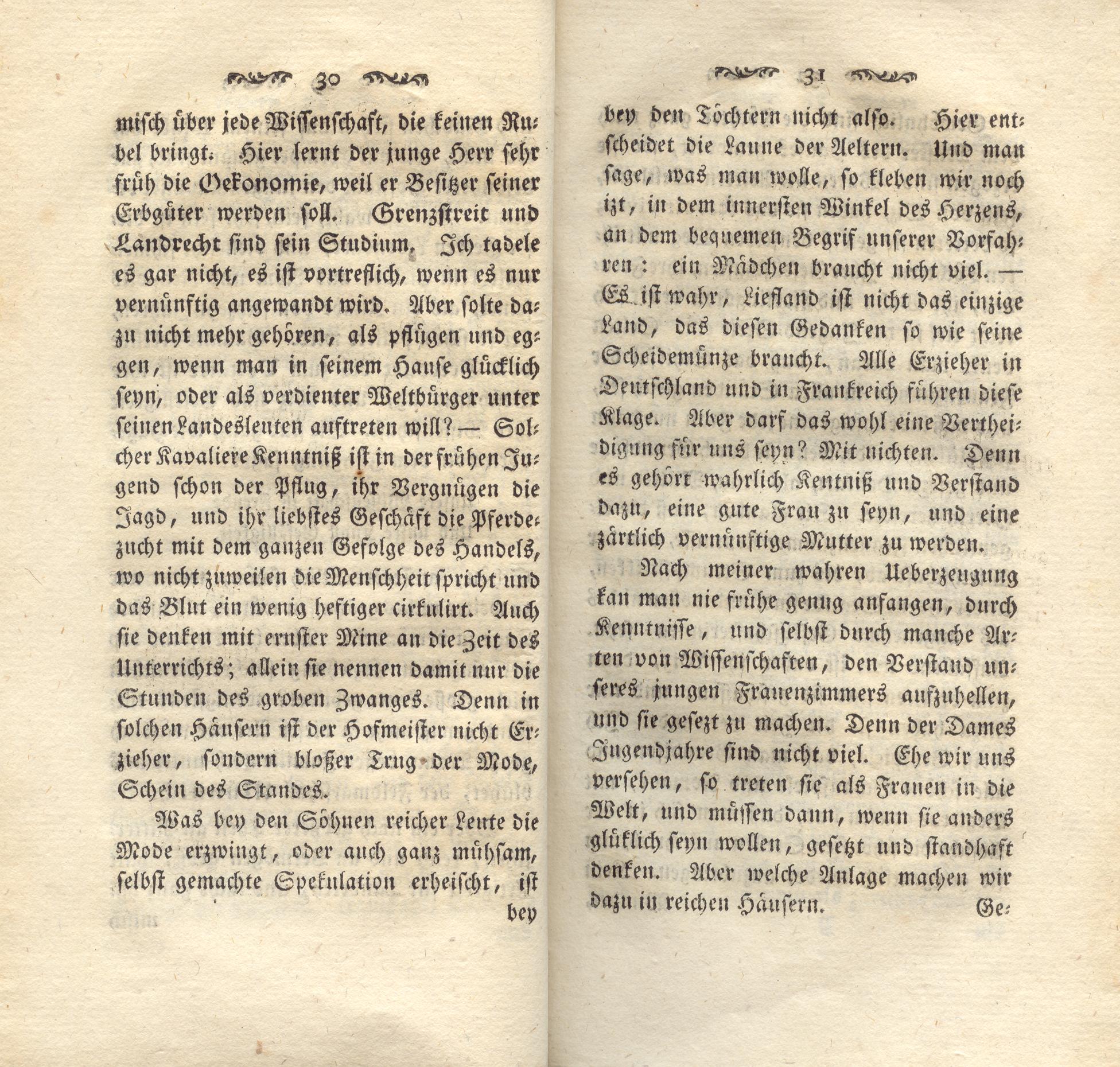 Sitten und Zeit (1781) | 16. (30-31) Haupttext