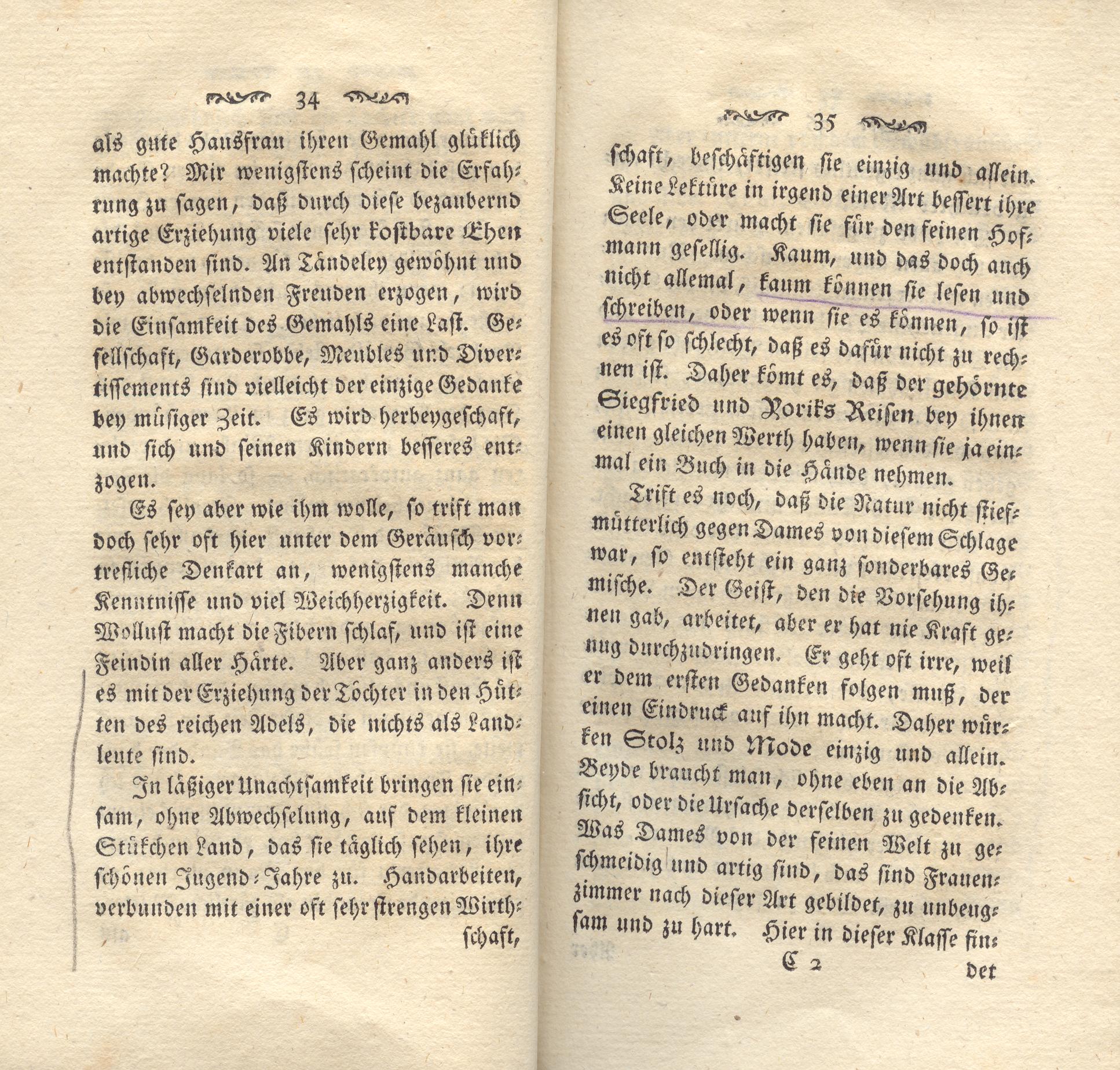 Sitten und Zeit (1781) | 18. (34-35) Основной текст