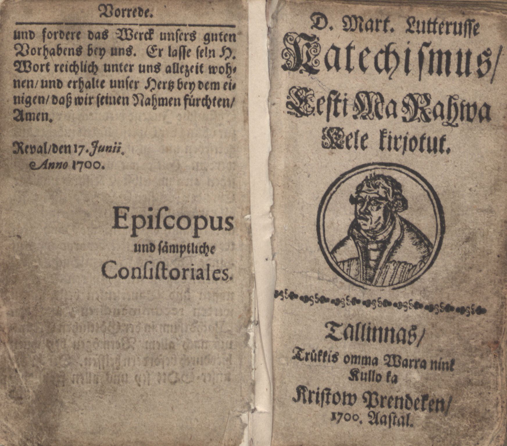 D. Mart. Lutterusse Katechismus (1700) | 1. Titelblatt
