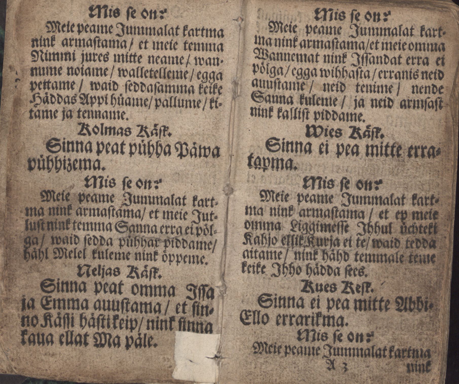 Ma Kele Koddo- nink Kirko-Ramat (1700) | 7. Main body of text