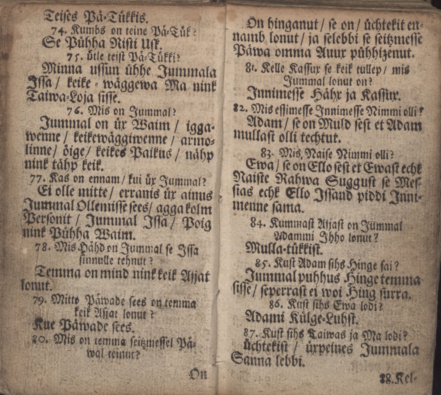 Ma Kele Koddo- nink Kirko-Ramat (1700) | 38. Main body of text