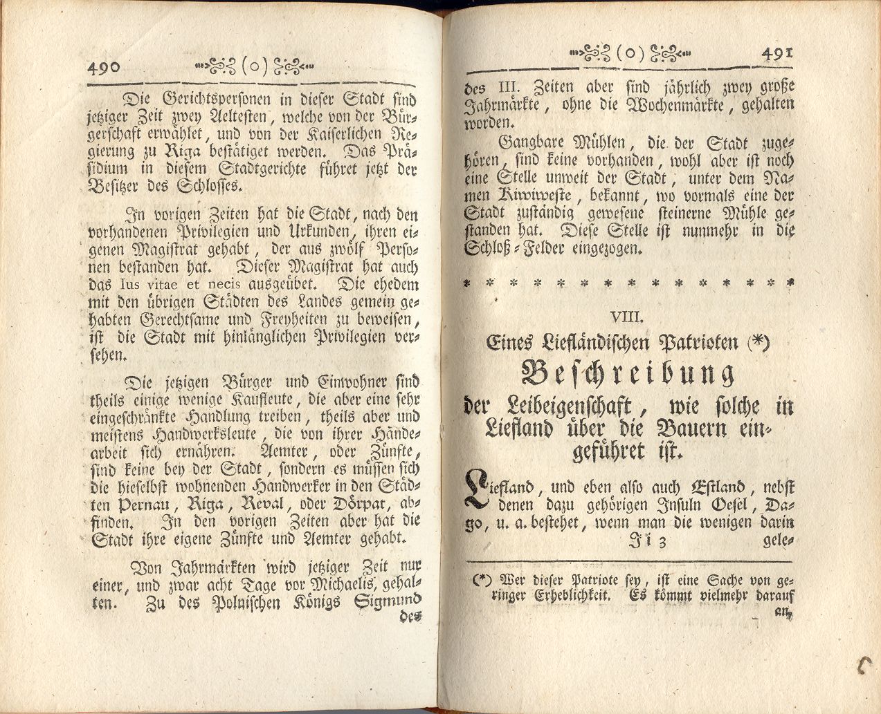Eines Liefländischen Patrioten Beschreibung der Leibeigenschaft (1764) | 1. Основной текст