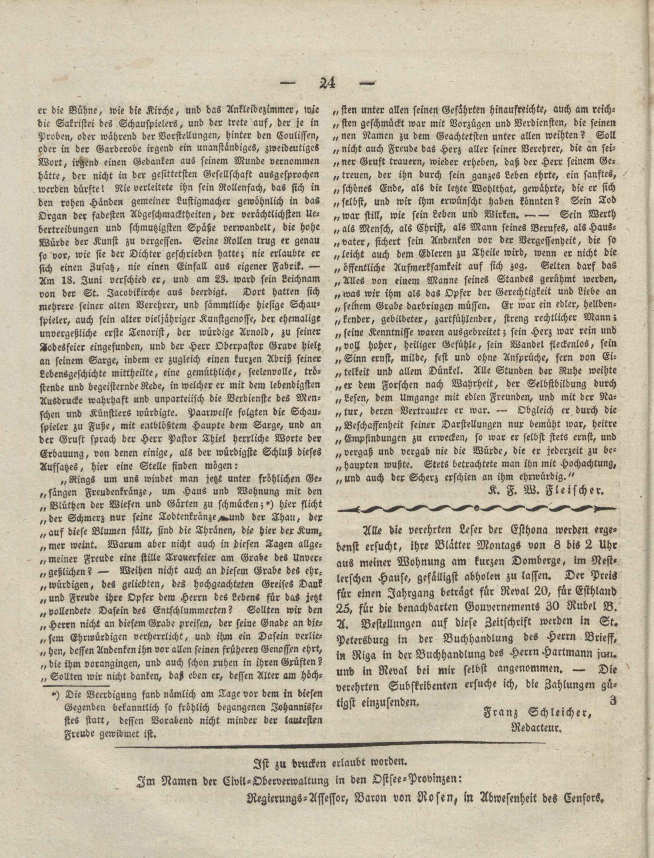 Esthona [1] (1828) | 28. (24) Основной текст