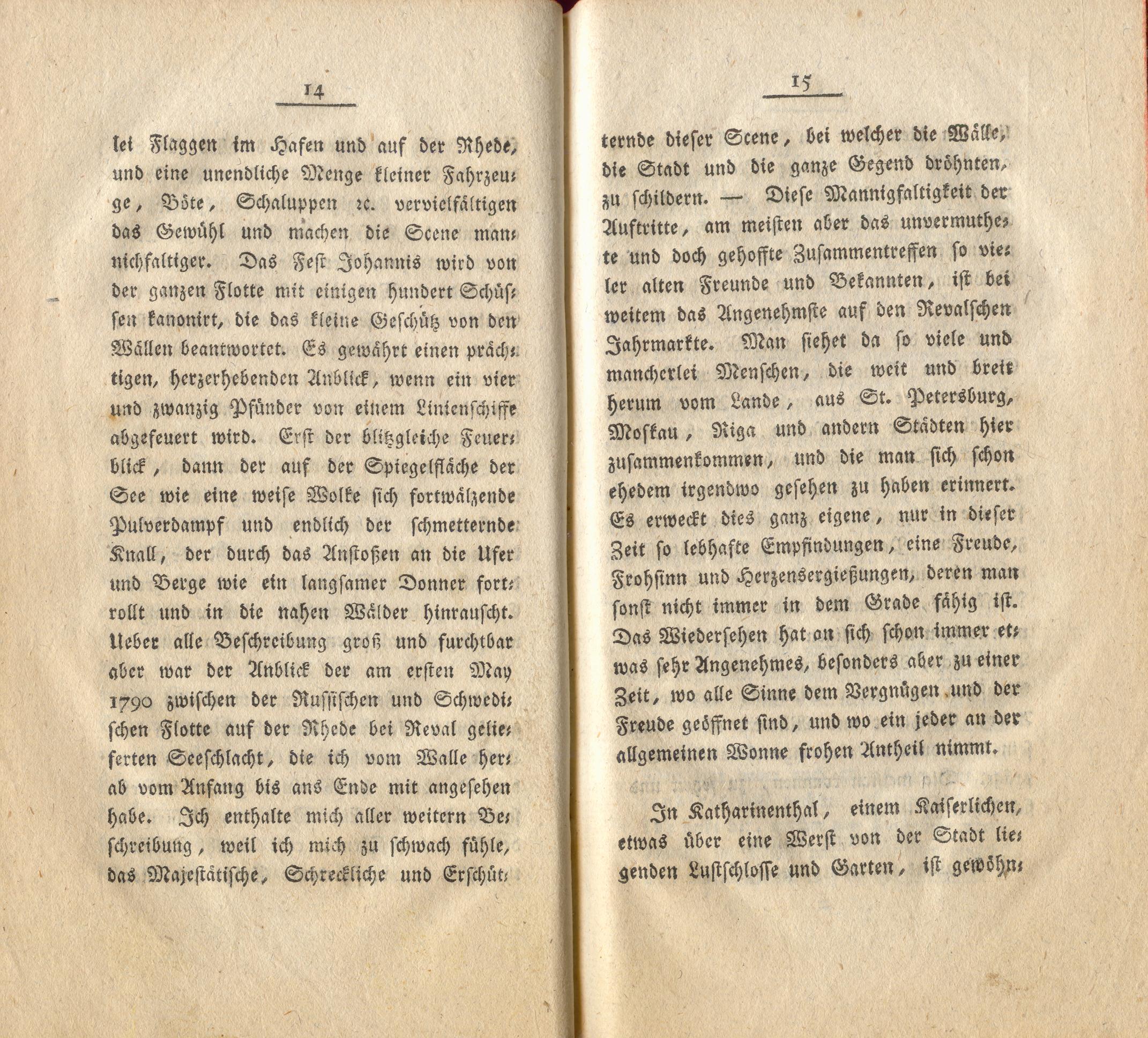 Neue Pittoresken aus Norden (1805) | 12. (14-15) Põhitekst
