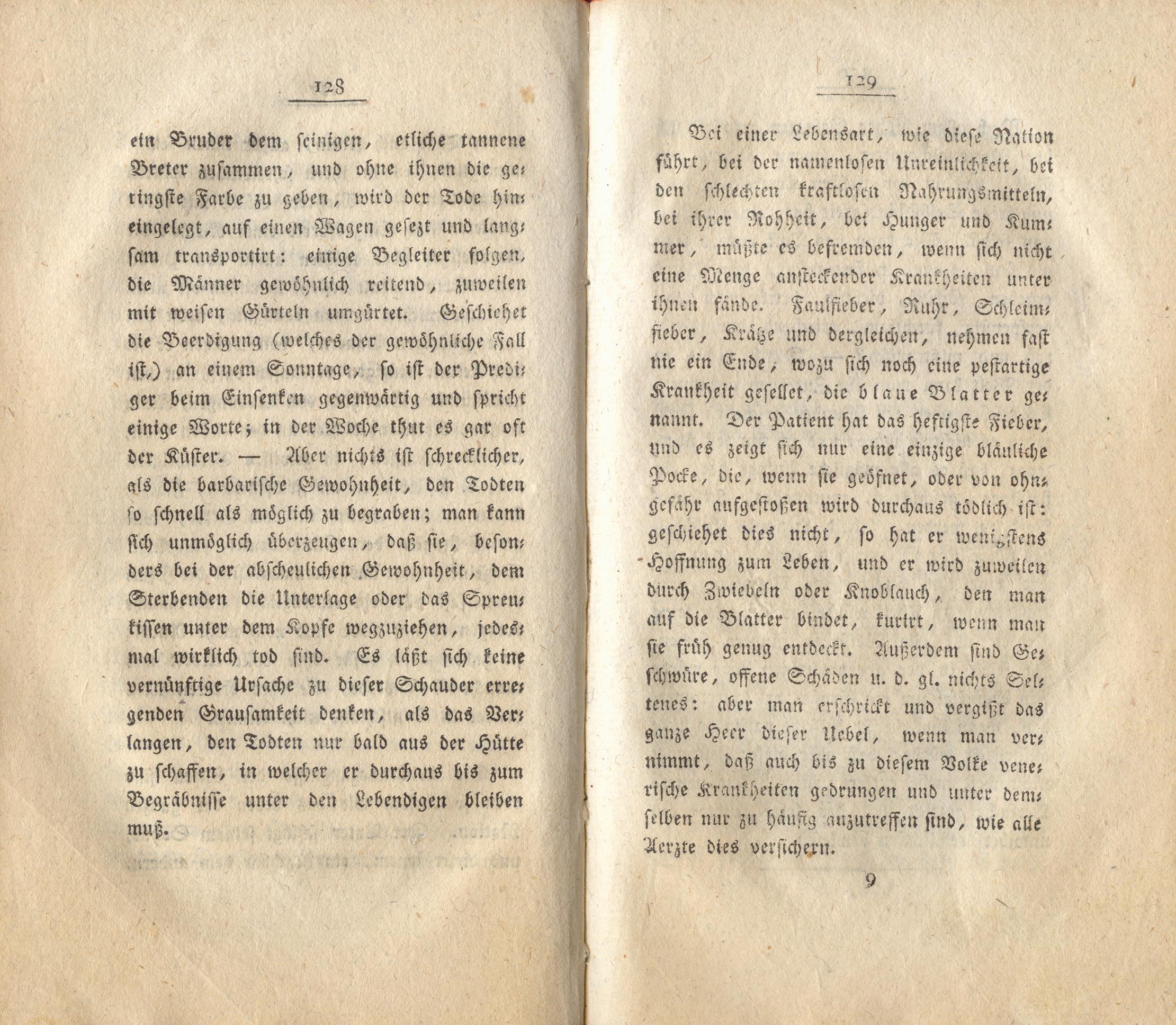 Neue Pittoresken aus Norden (1805) | 71. (128-129) Main body of text