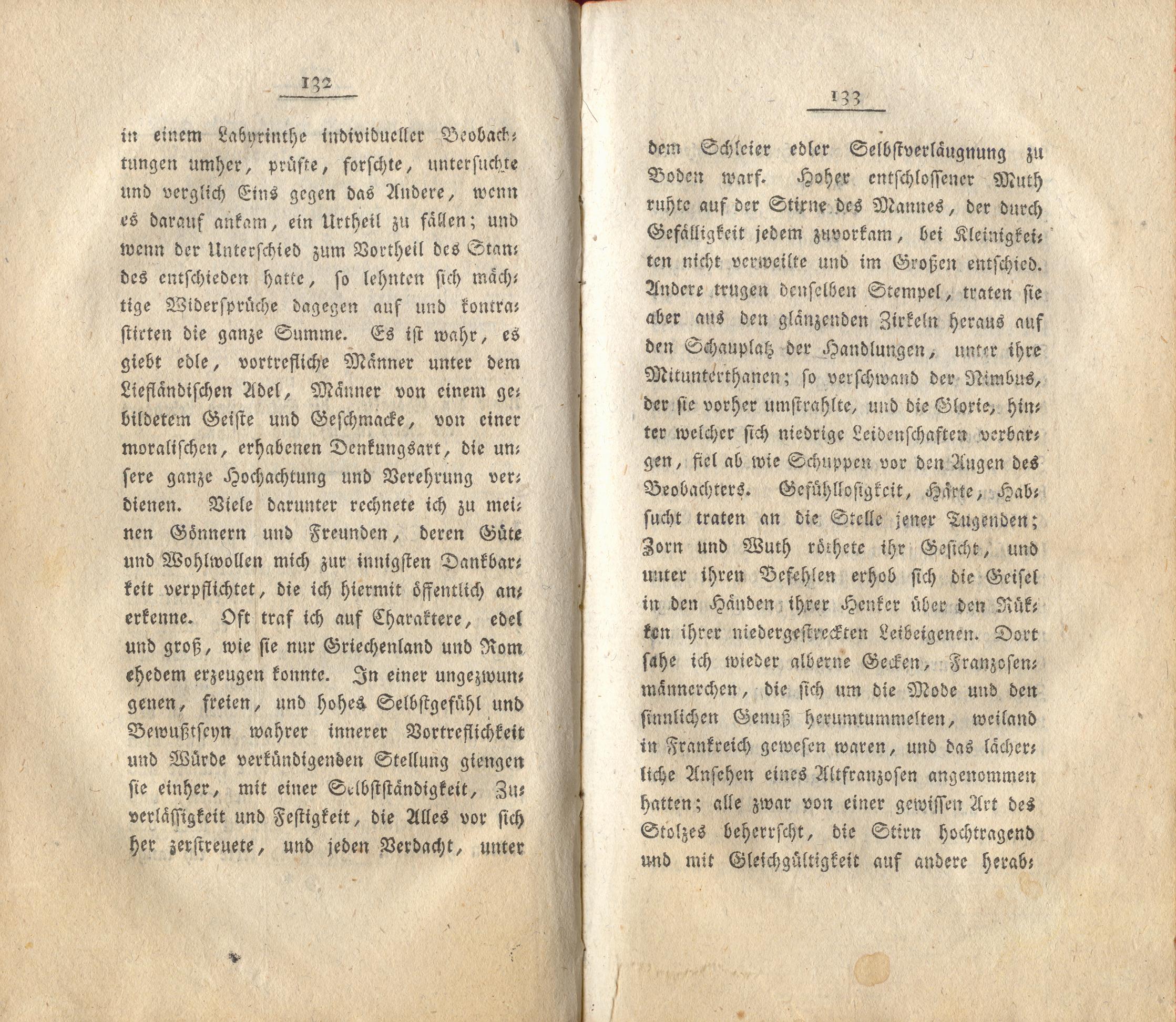 Neue Pittoresken aus Norden (1805) | 73. (132-133) Main body of text