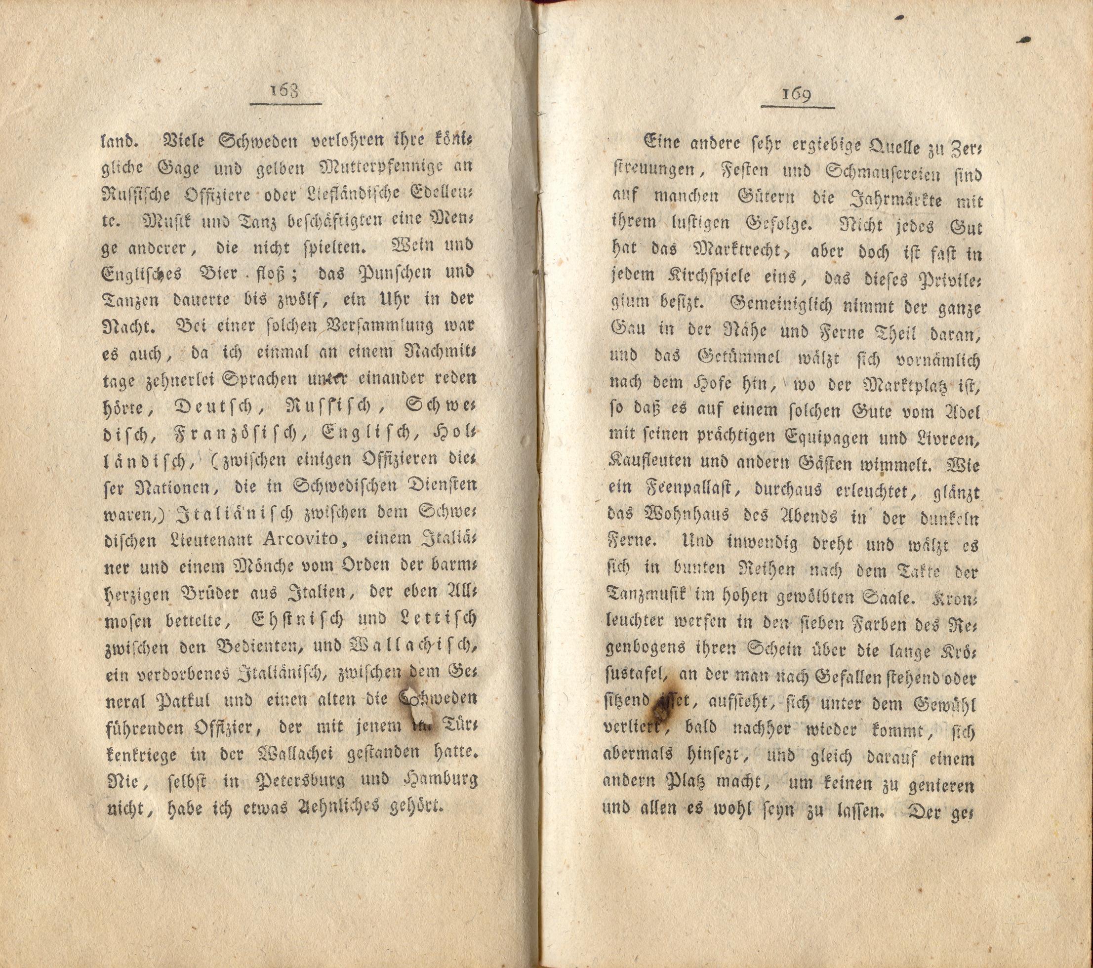 Neue Pittoresken aus Norden (1805) | 91. (168-169) Main body of text
