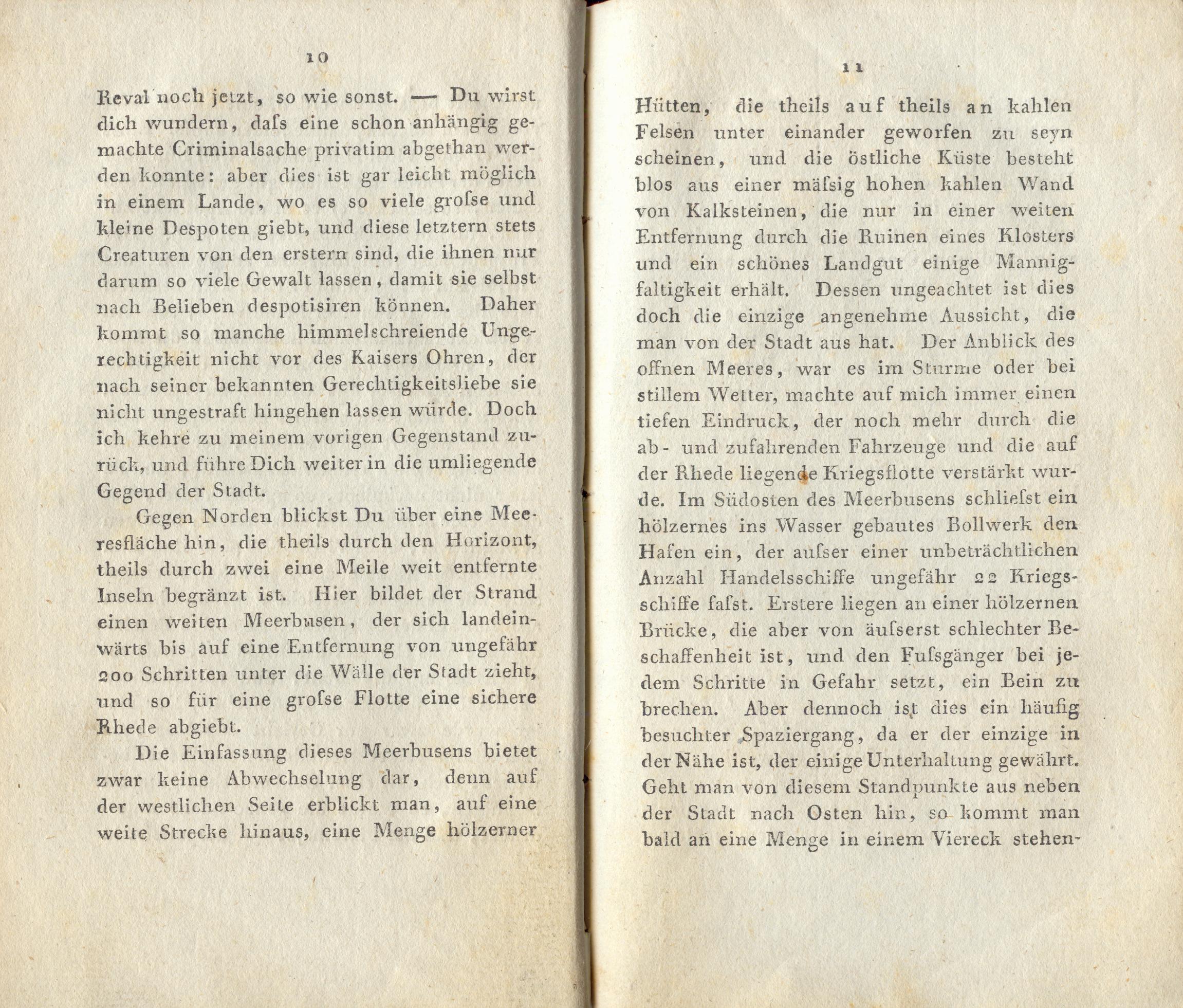 Briefe über Reval (1800) | 6. (10-11) Основной текст