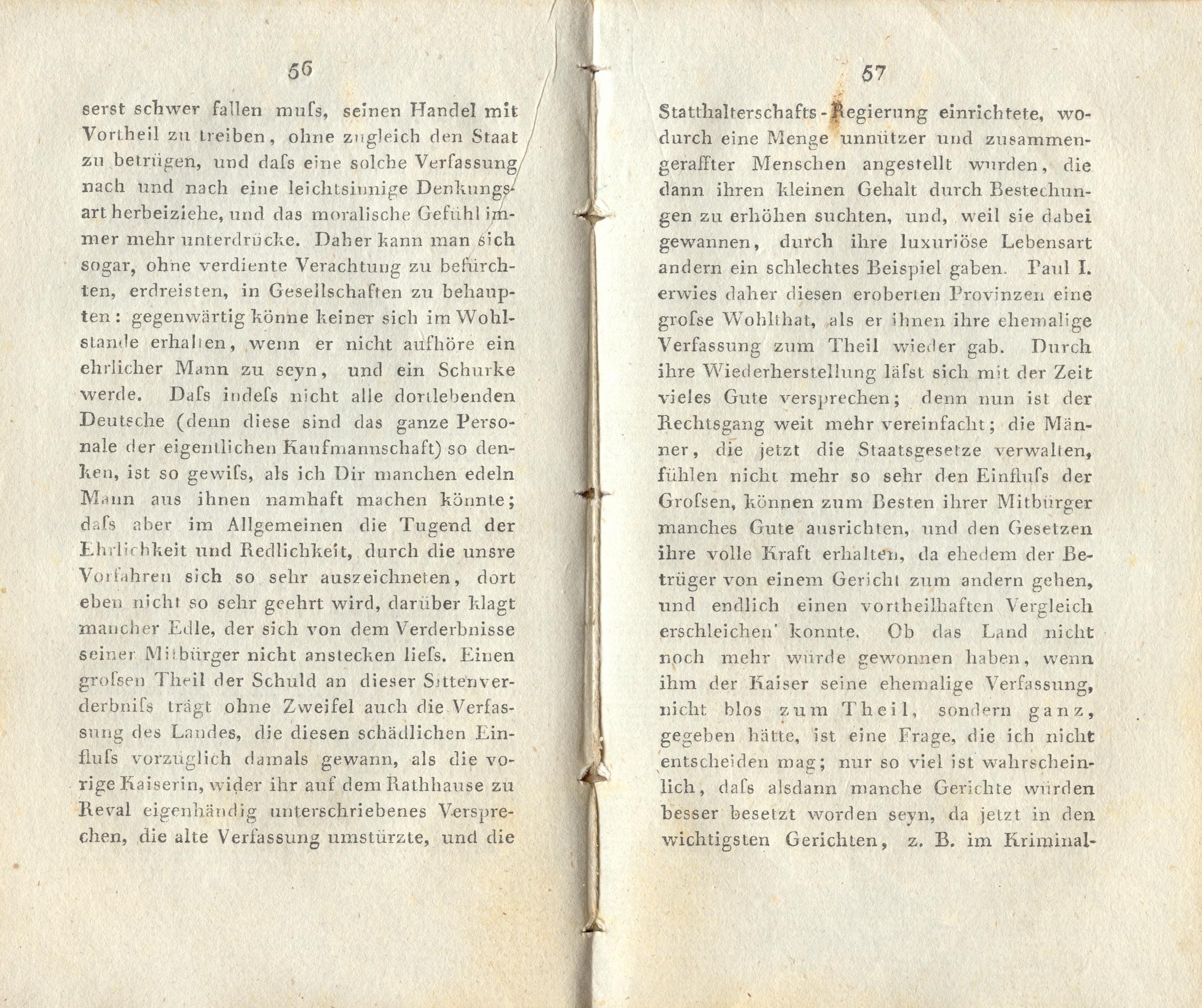Briefe über Reval (1800) | 29. (56-57) Основной текст