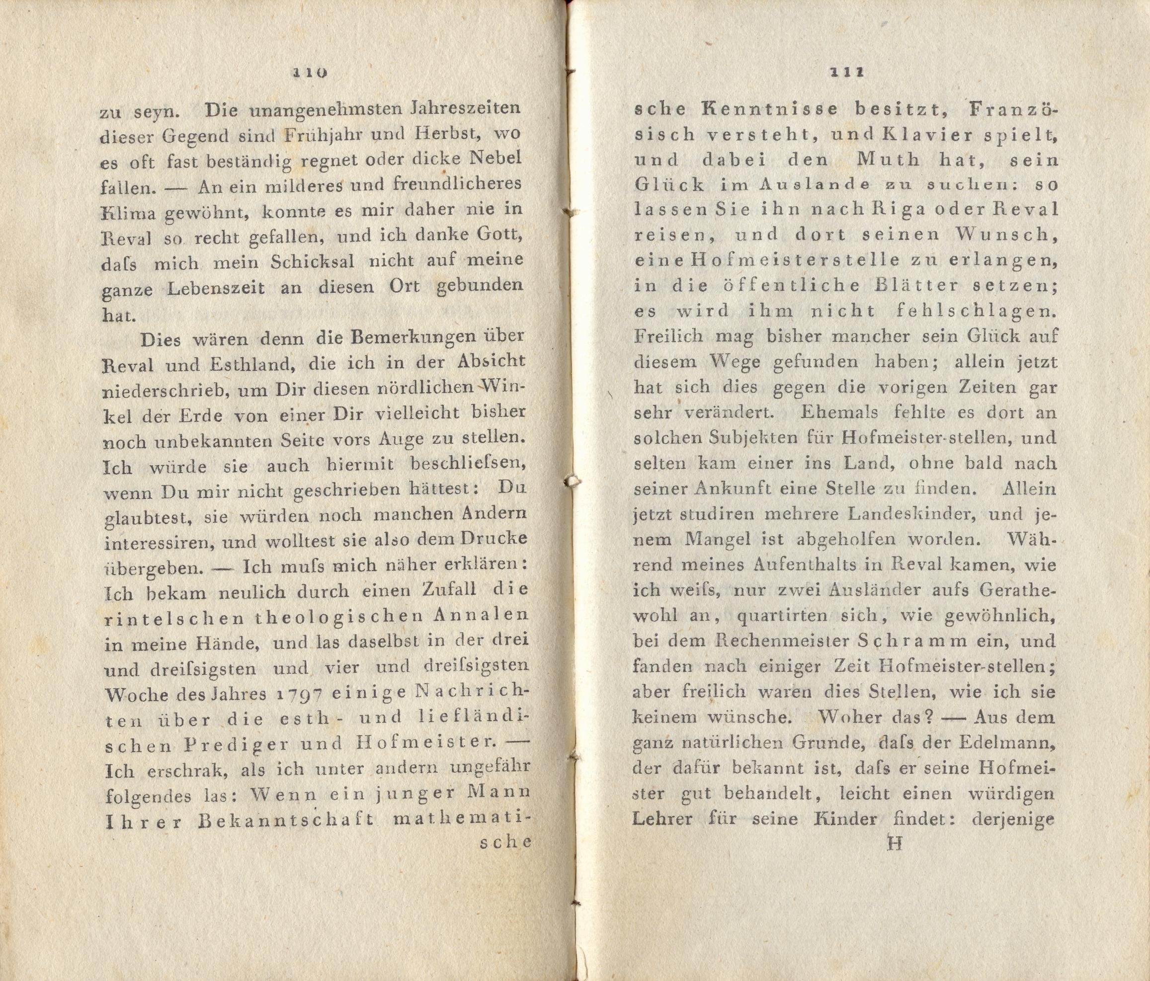 Briefe über Reval (1800) | 56. (110-111) Põhitekst