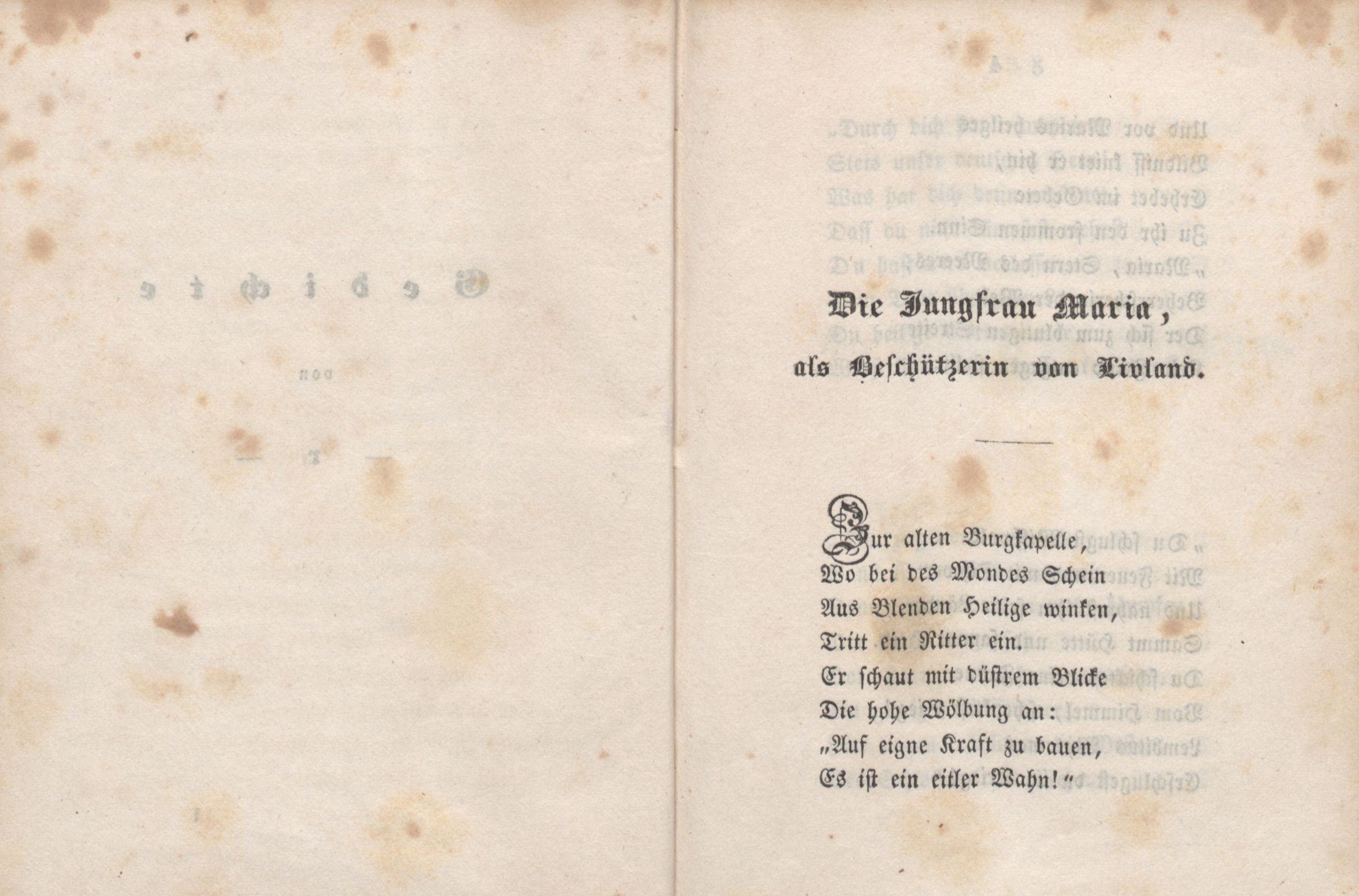 Balladen und Lieder (1846) | 6. (2-3) Haupttext