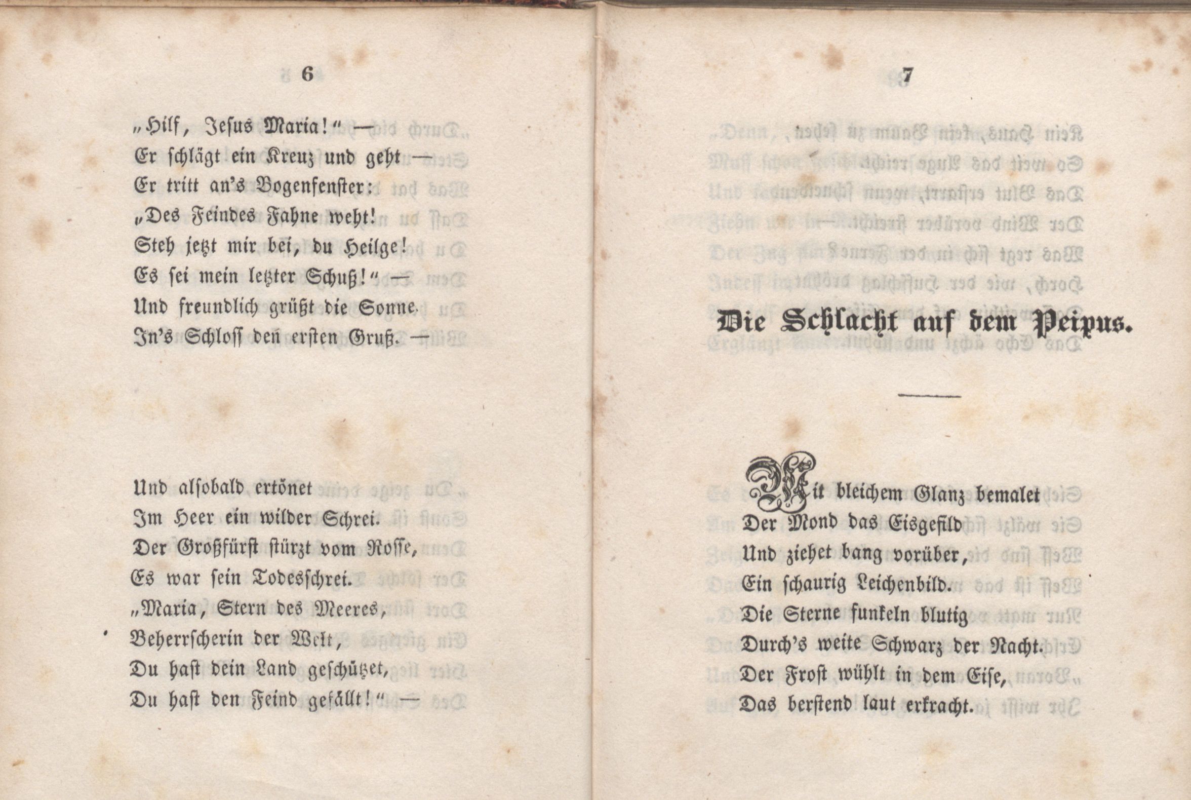 Die Schlacht auf dem Peipus (1846) | 1. (6-7) Main body of text