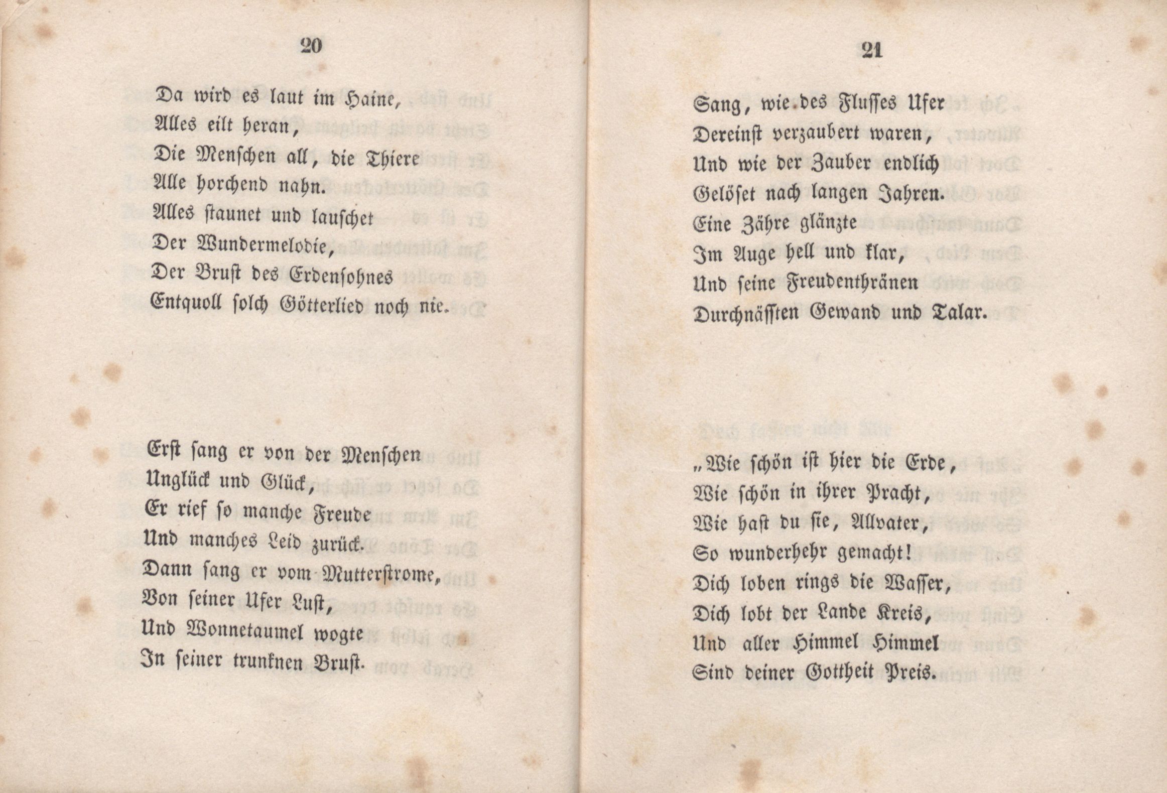 Balladen und Lieder (1846) | 15. (20-21) Põhitekst