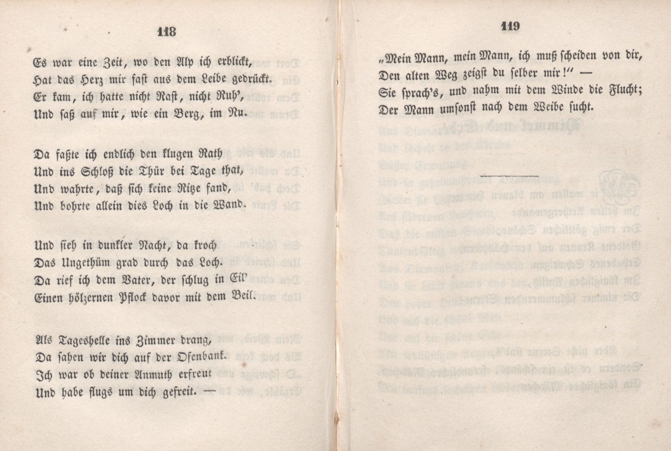 Balladen und Lieder (1846) | 64. (118-119) Haupttext