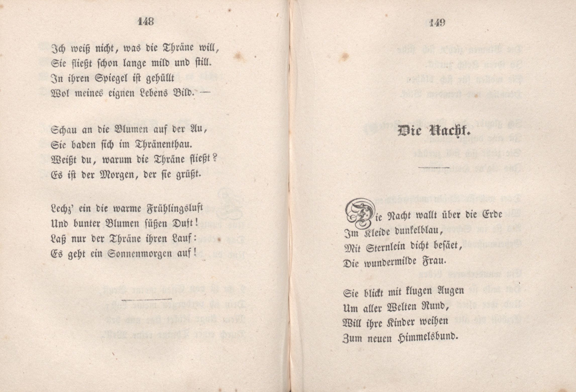 Die Nacht (1846) | 1. (148-149) Haupttext