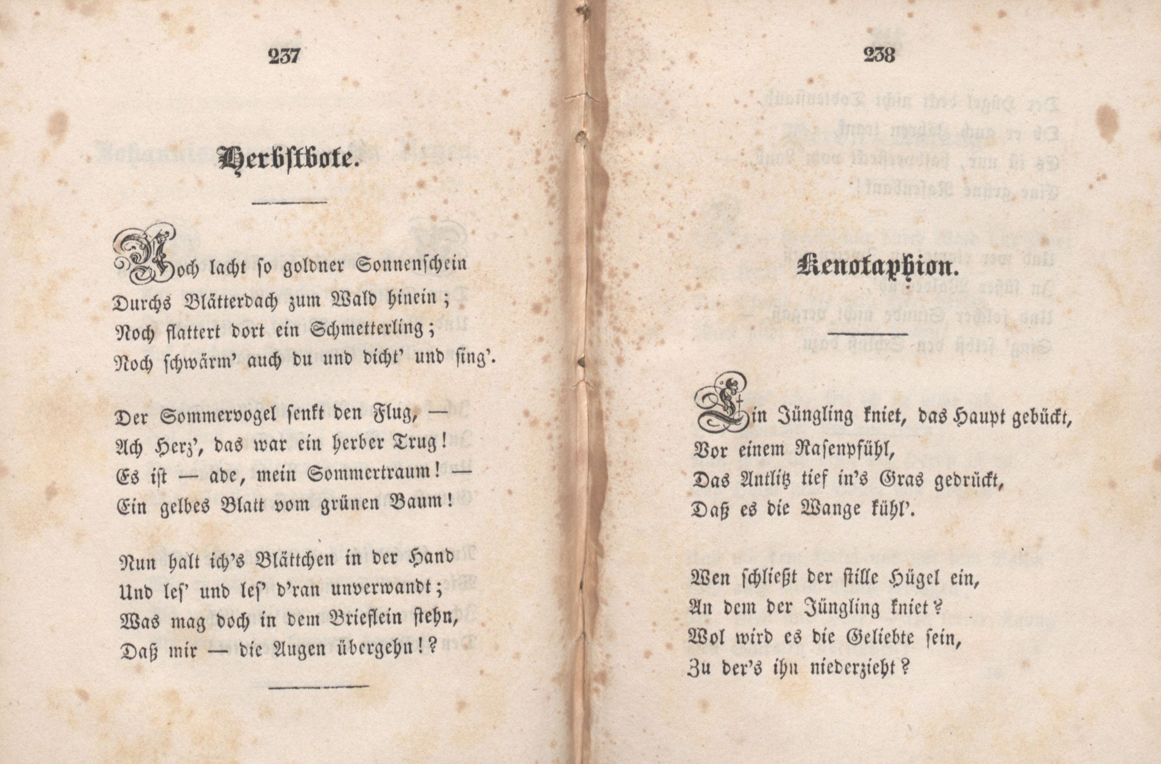 Kenotaphion (1846) | 1. (238-239) Основной текст