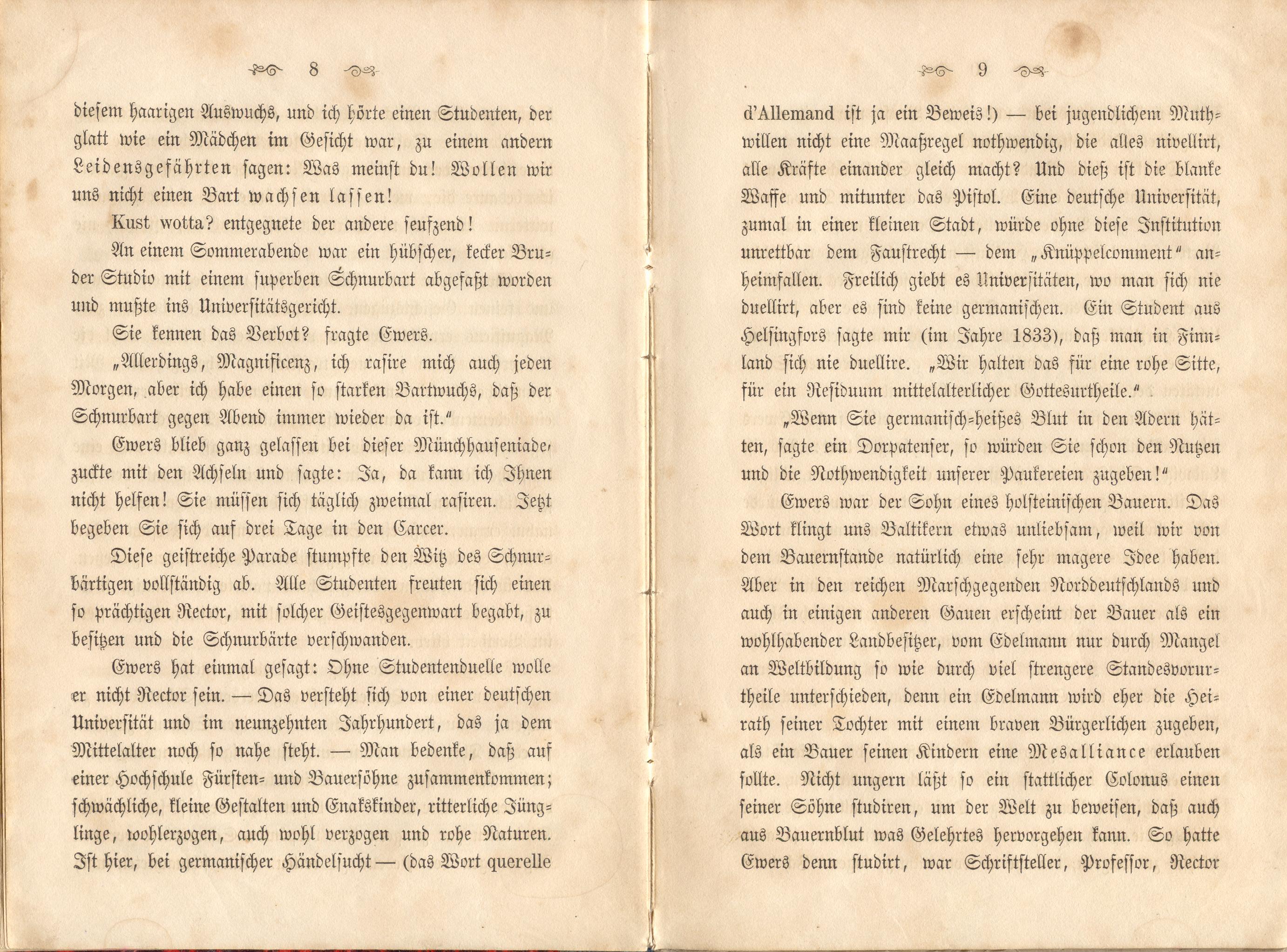 Dorpats Grössen und Typen (1868) | 7. (8-9) Haupttext