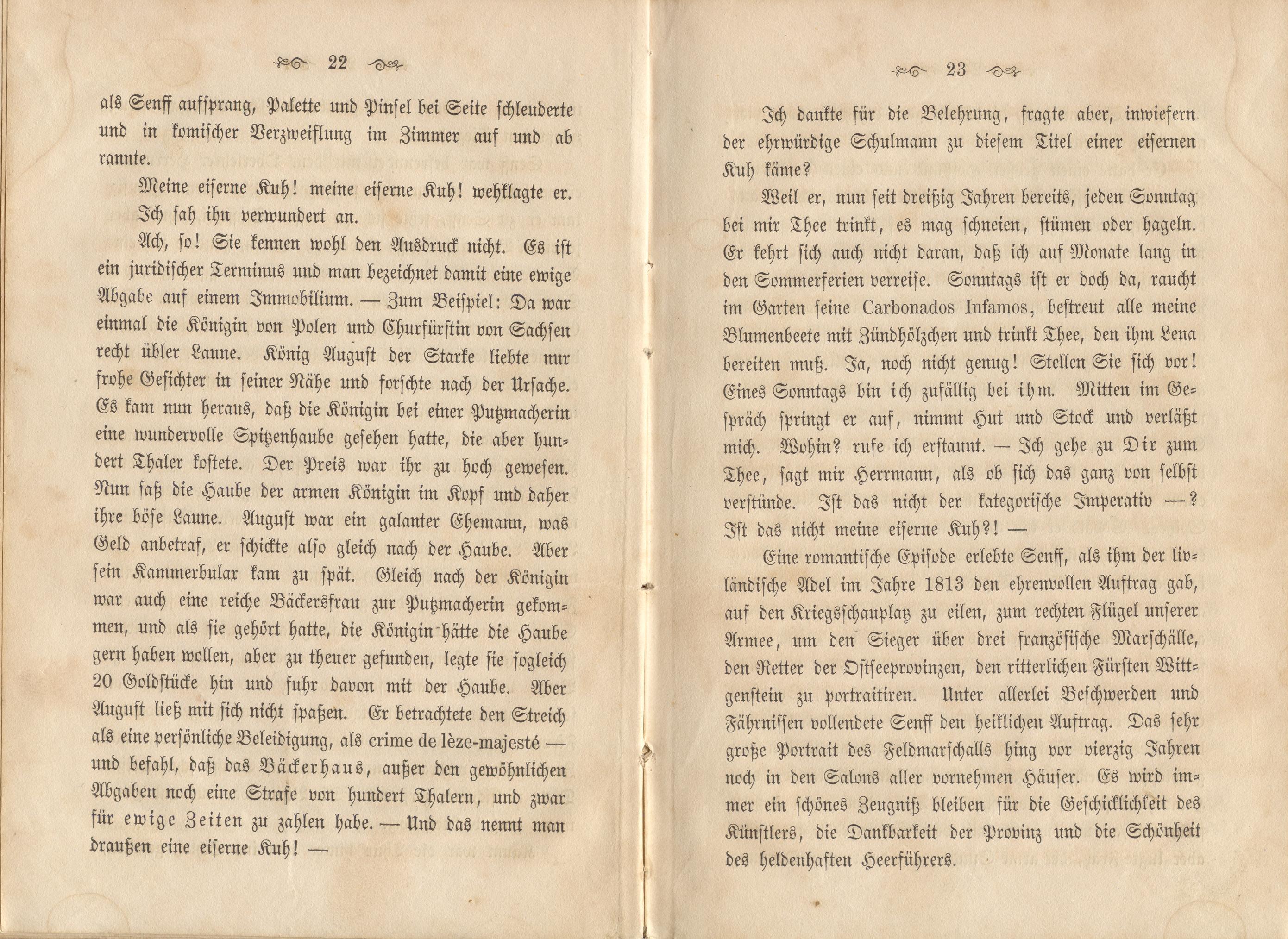 Dorpats Grössen und Typen (1868) | 14. (22-23) Основной текст