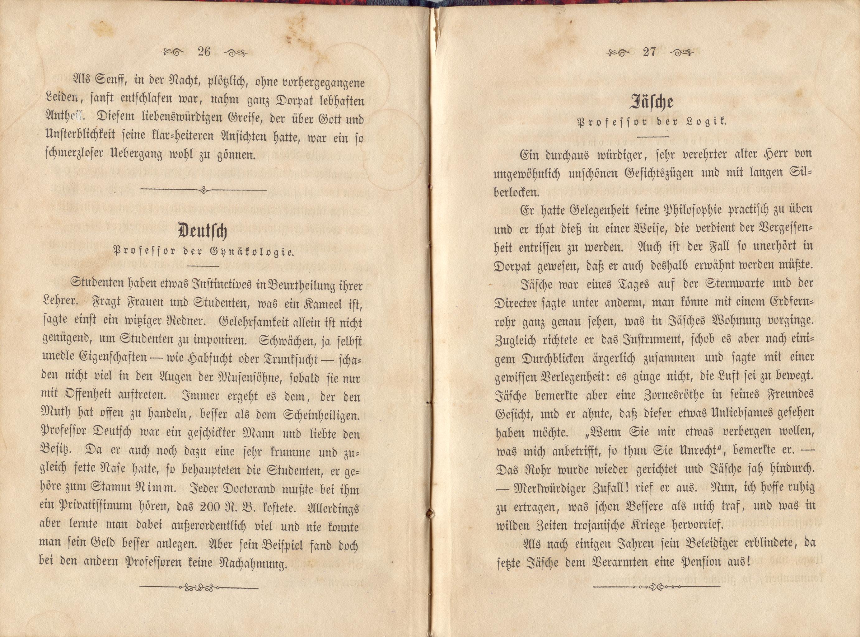 Dorpats Grössen und Typen (1868) | 16. (26-27) Põhitekst