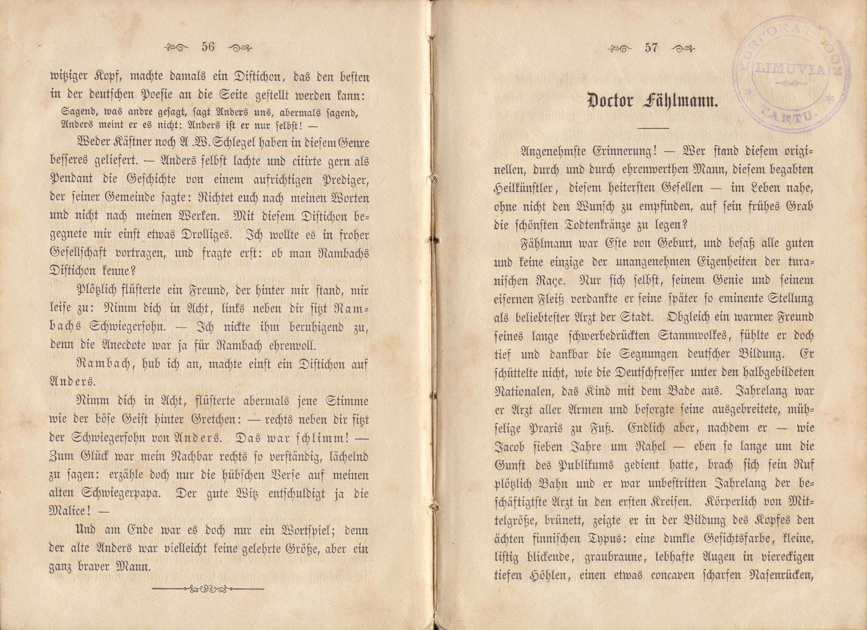 Dorpats Grössen und Typen (1868) | 31. (56-57) Основной текст