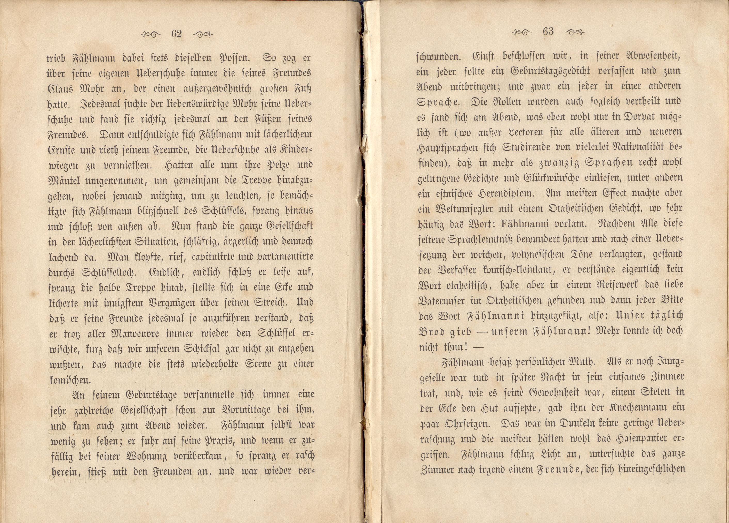 Dorpats Grössen und Typen (1868) | 34. (62-63) Haupttext