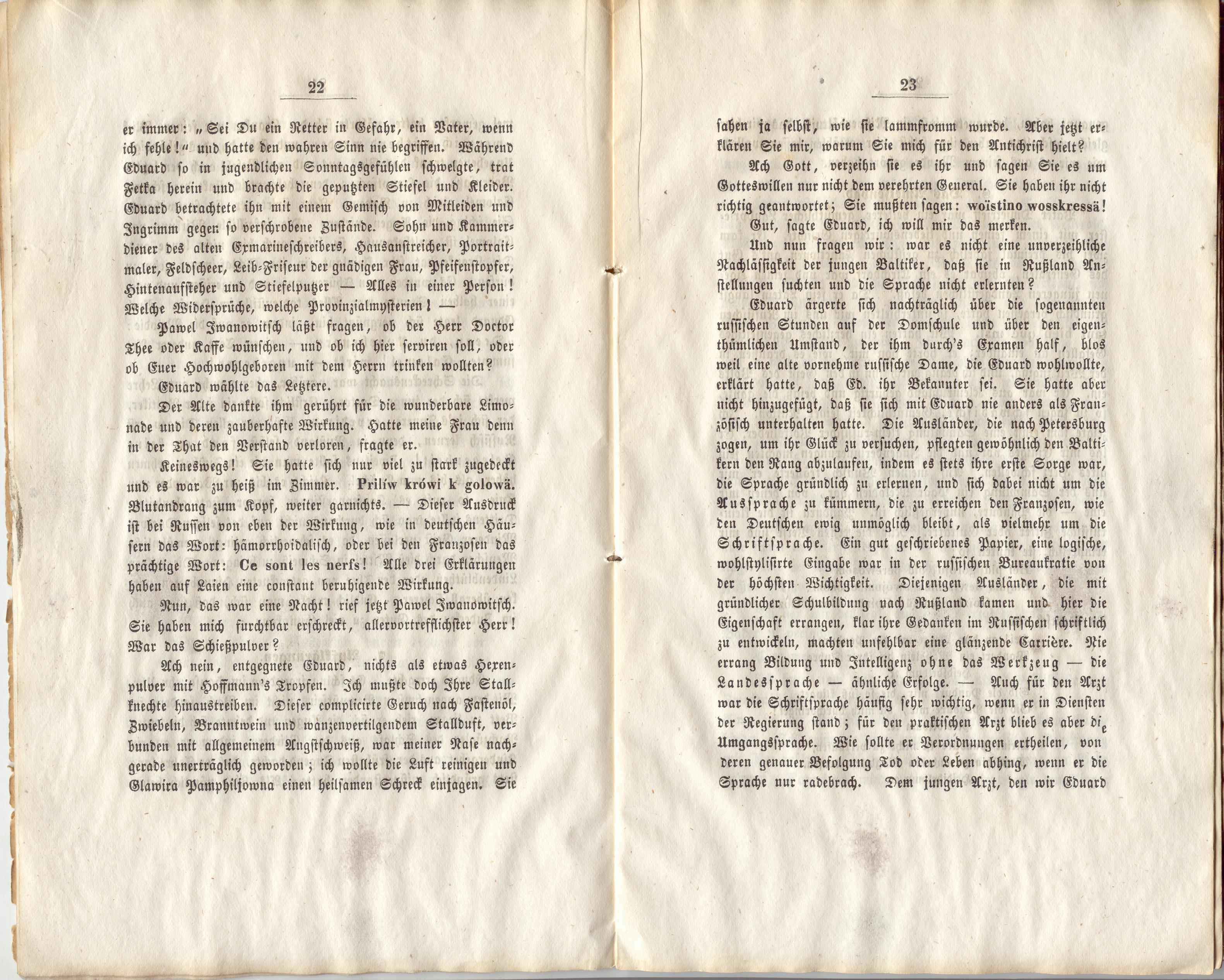Medicinische Dorfgeschichten (1860) | 13. (22-23) Основной текст