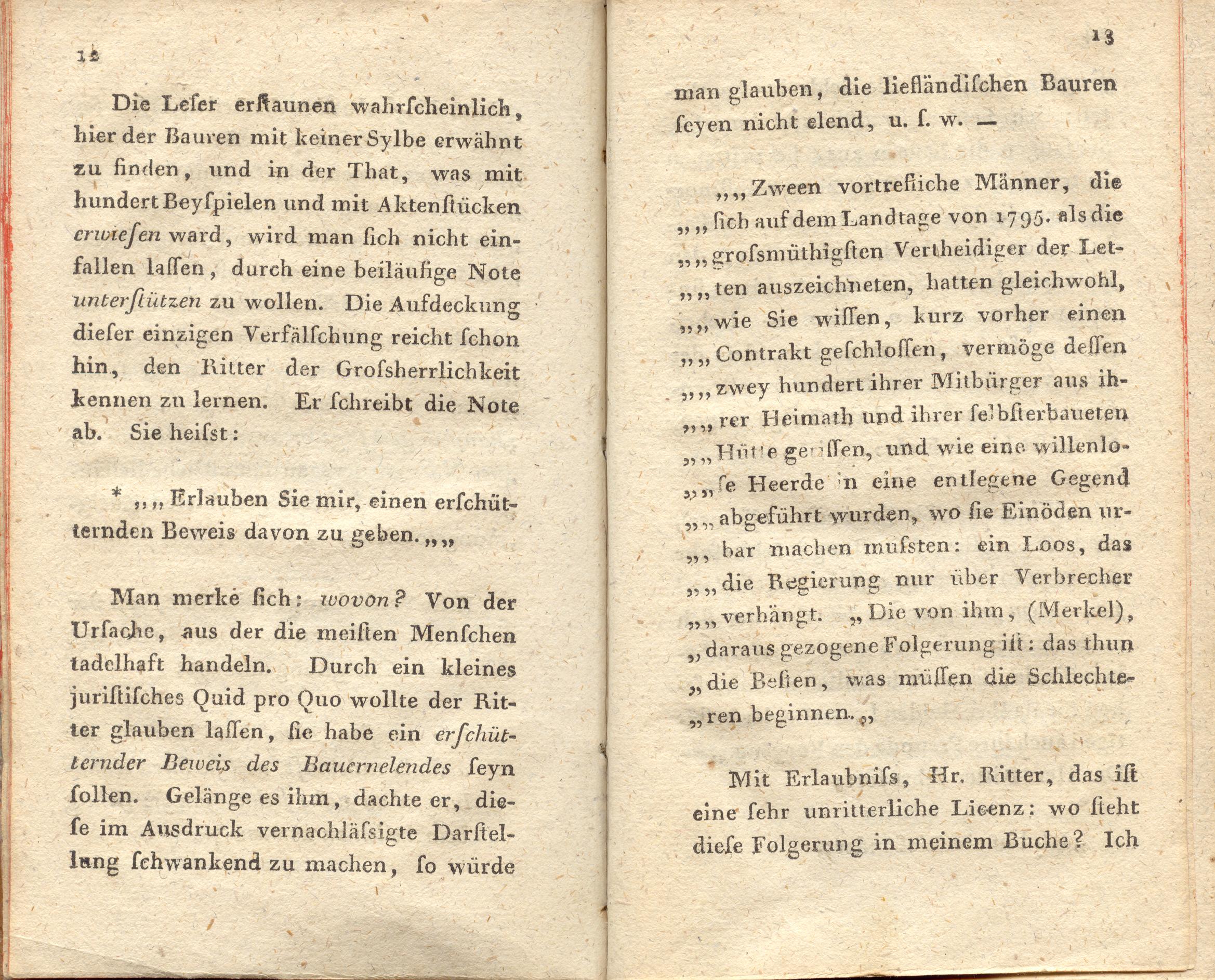 Supplement zu den Letten (1798) | 7. (12-13) Haupttext