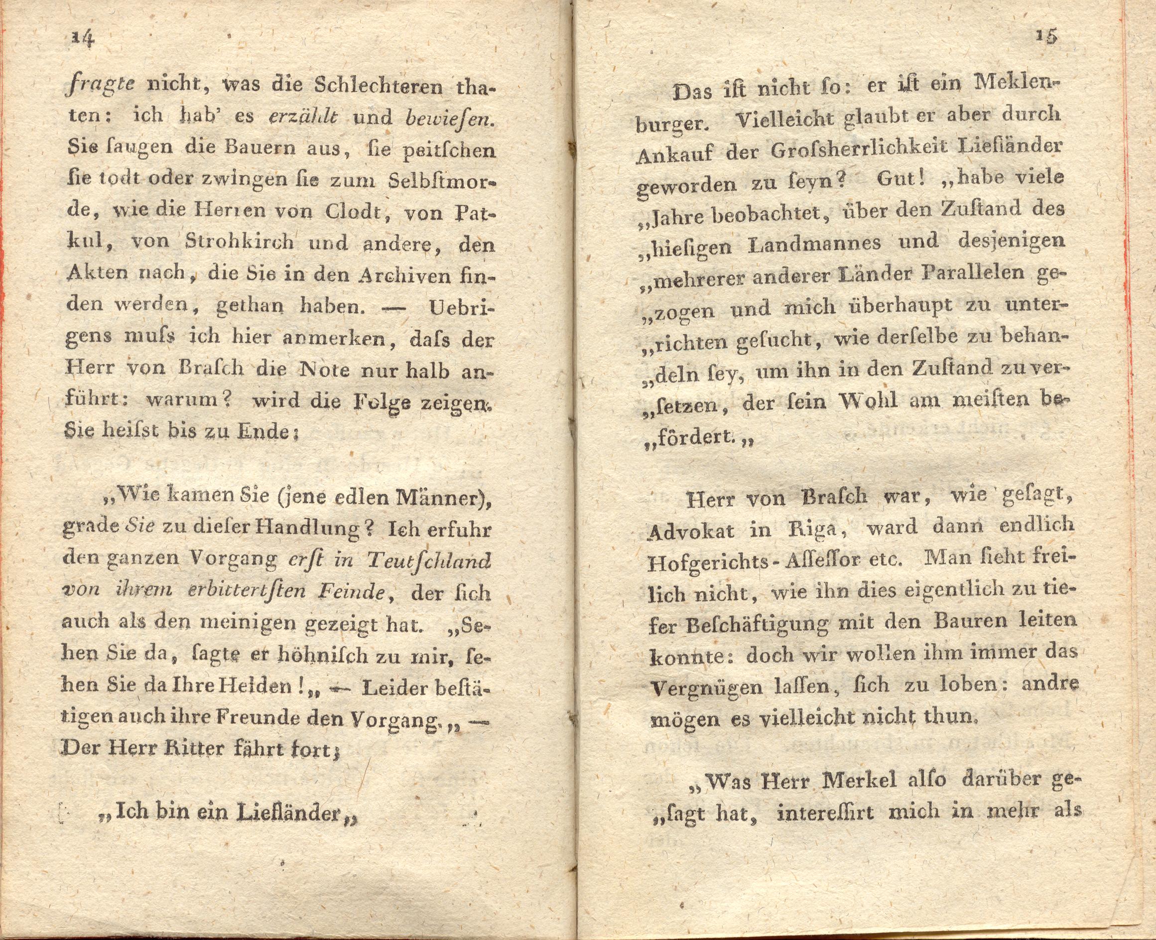 Supplement zu den Letten (1798) | 8. (14-15) Основной текст