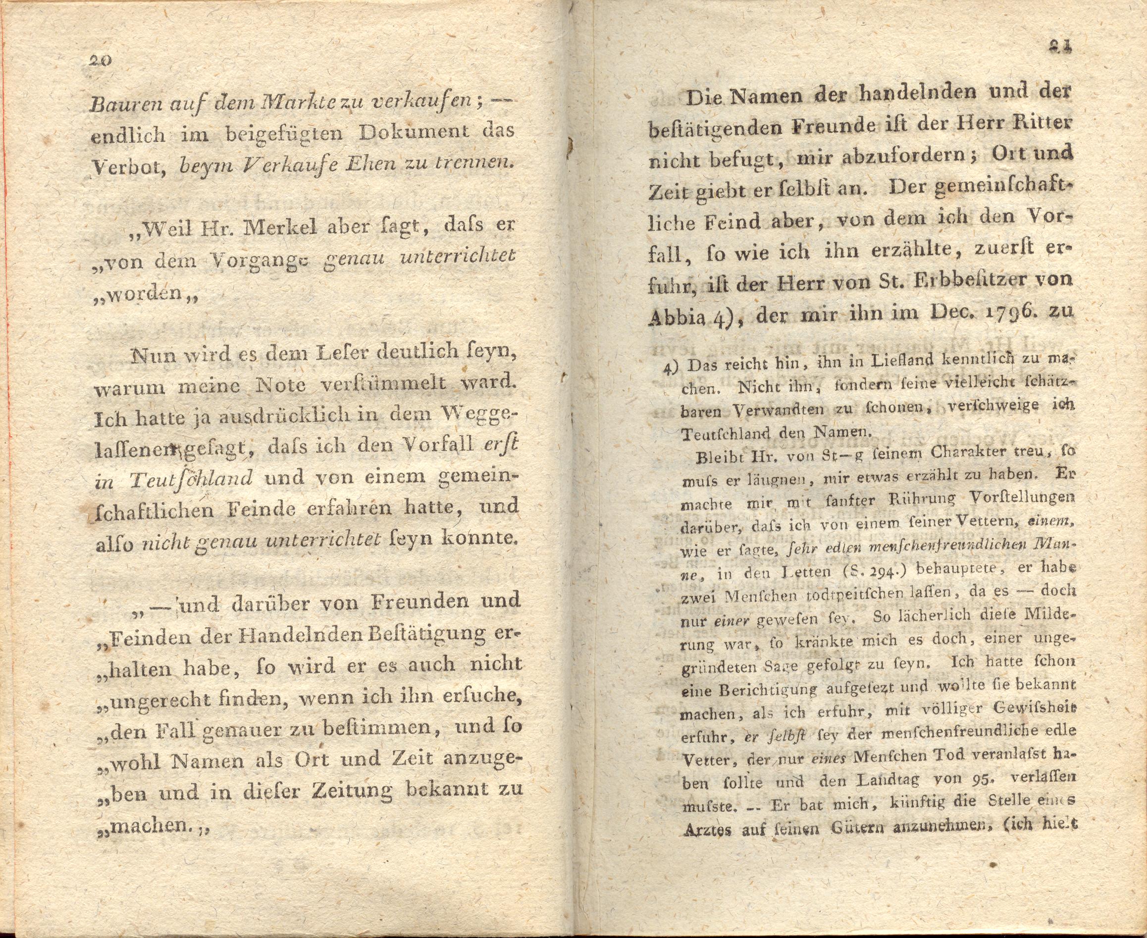 Supplement zu den Letten (1798) | 11. (20-21) Haupttext