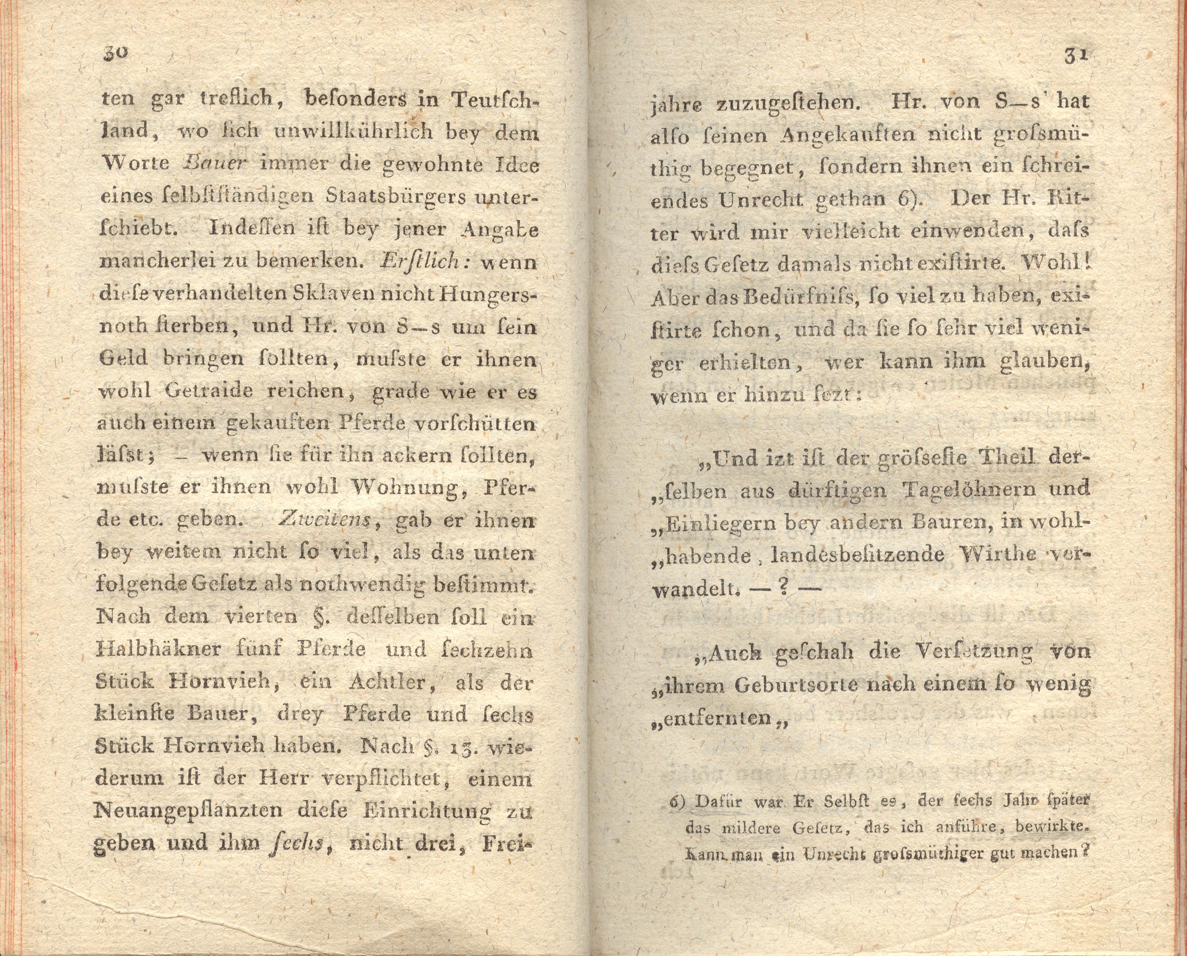 Supplement zu den Letten (1798) | 16. (30-31) Основной текст