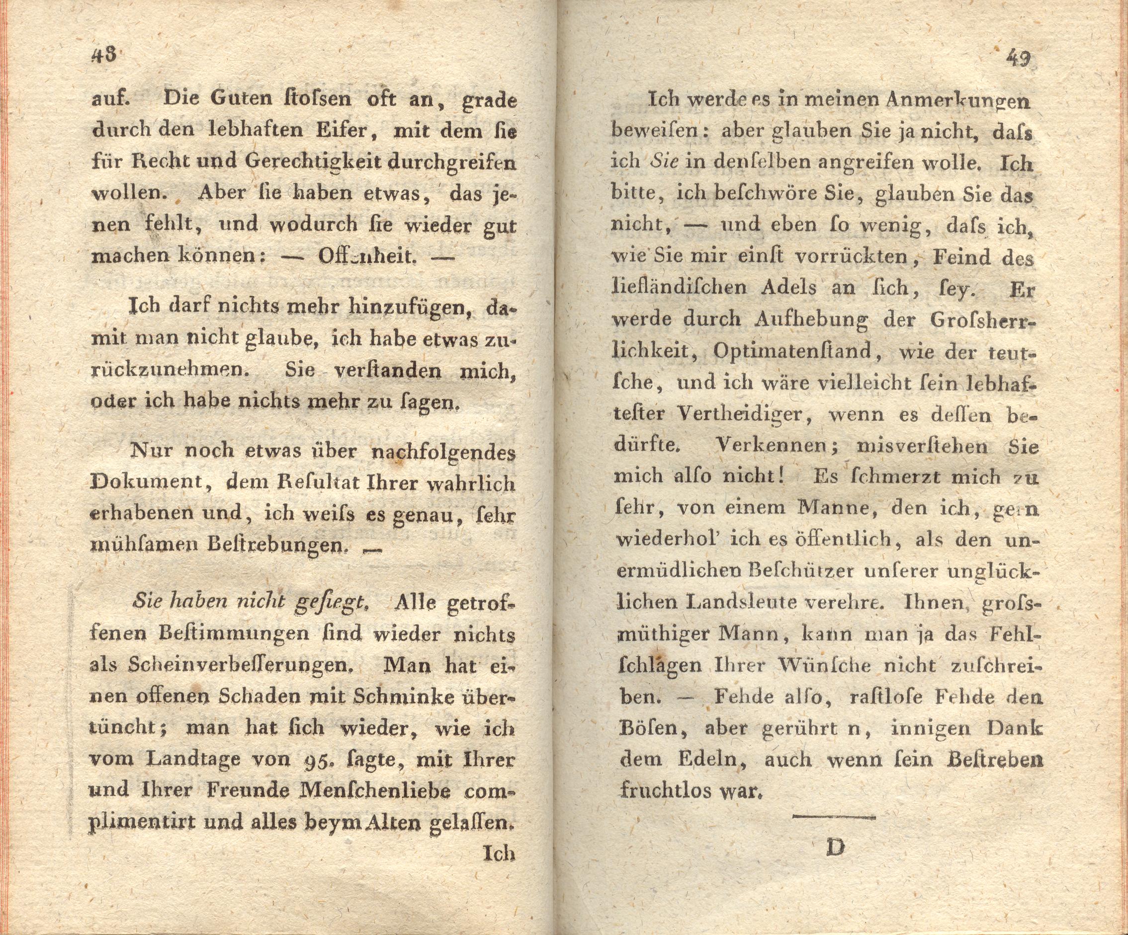 Supplement zu den Letten (1798) | 25. (48-49) Haupttext