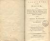 Supplement zu den Letten (1798) | 1. Titelblatt