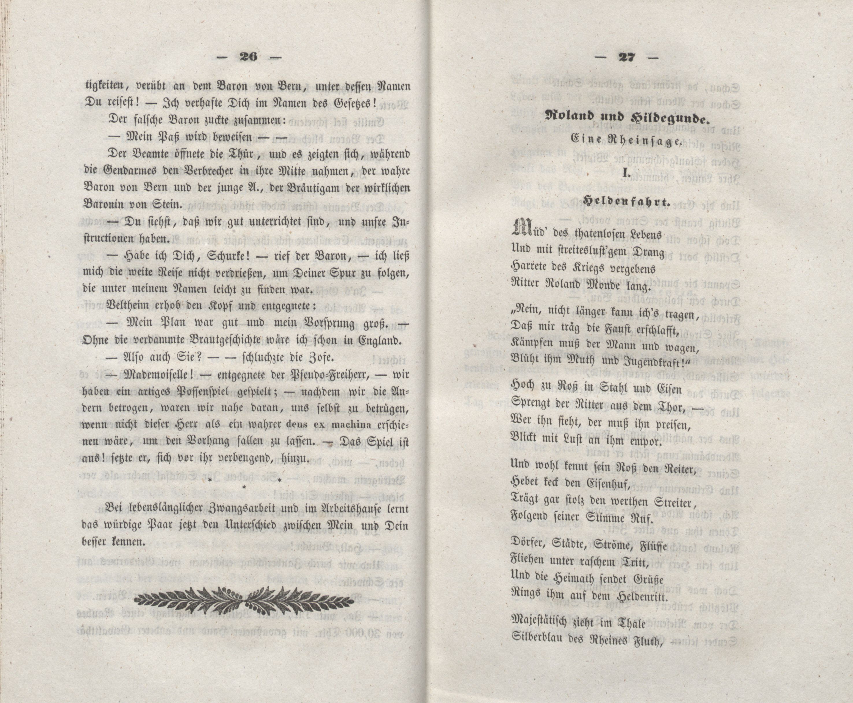 Roland und Hildegunde (1848) | 1. (26-27) Основной текст