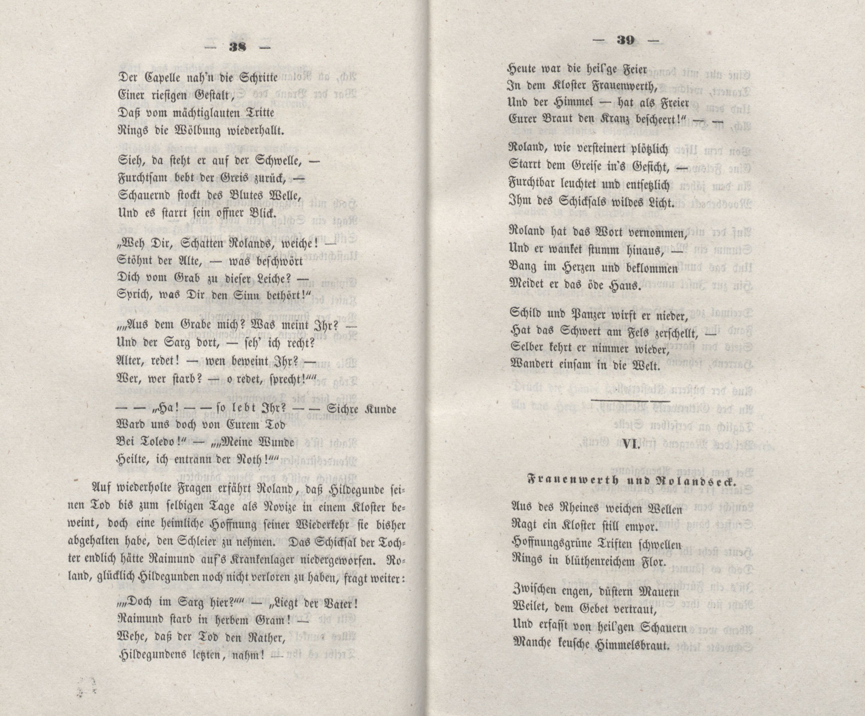 Roland und Hildegunde (1848) | 7. (38-39) Main body of text