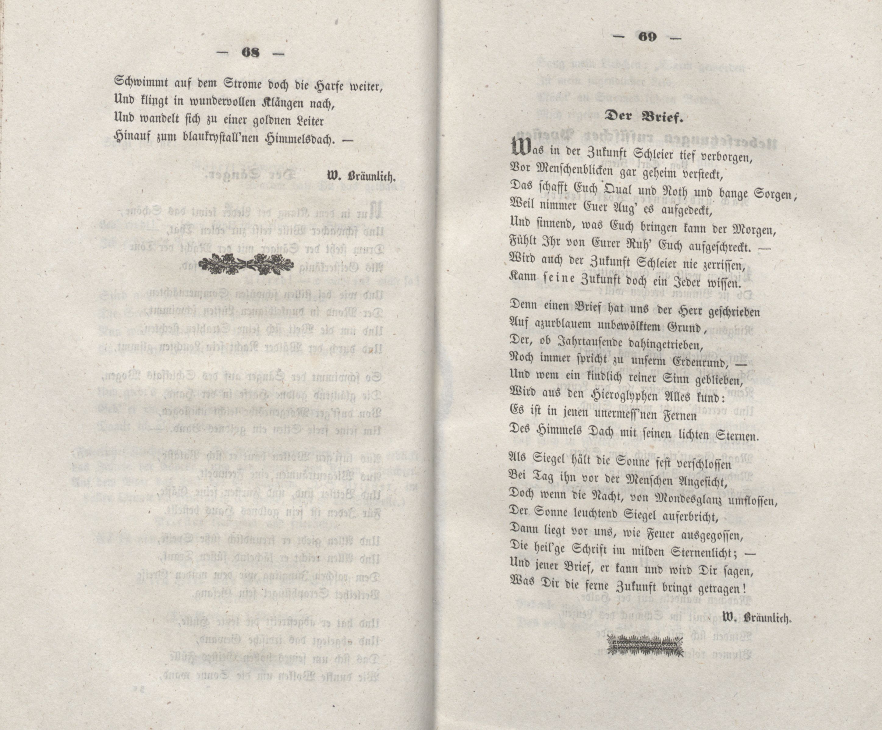 Der Brief (1848) | 1. (68-69) Põhitekst