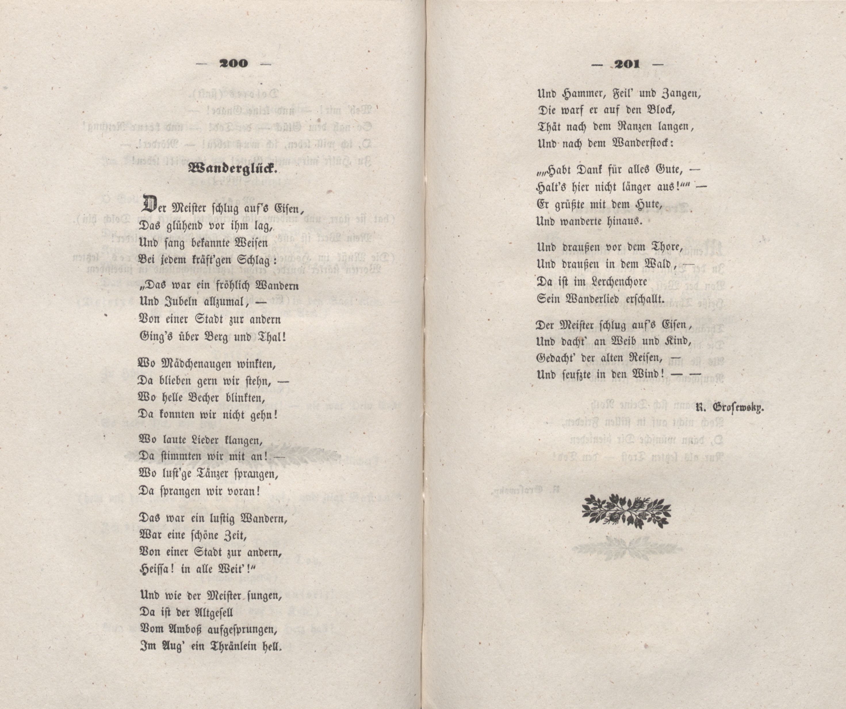 Wanderglück (1848) | 1. (200-201) Haupttext