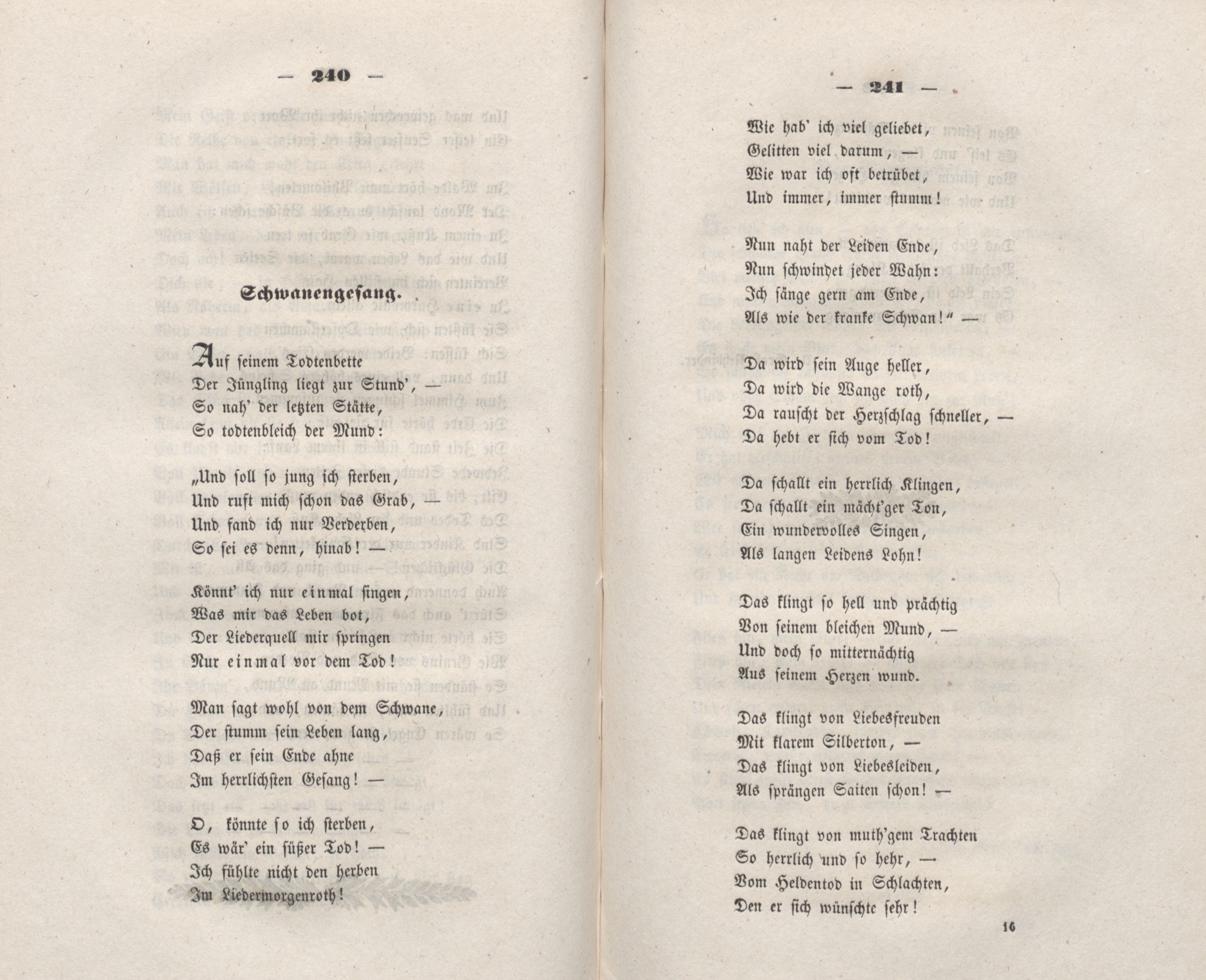Schwanengesang (1848) | 1. (240-241) Haupttext