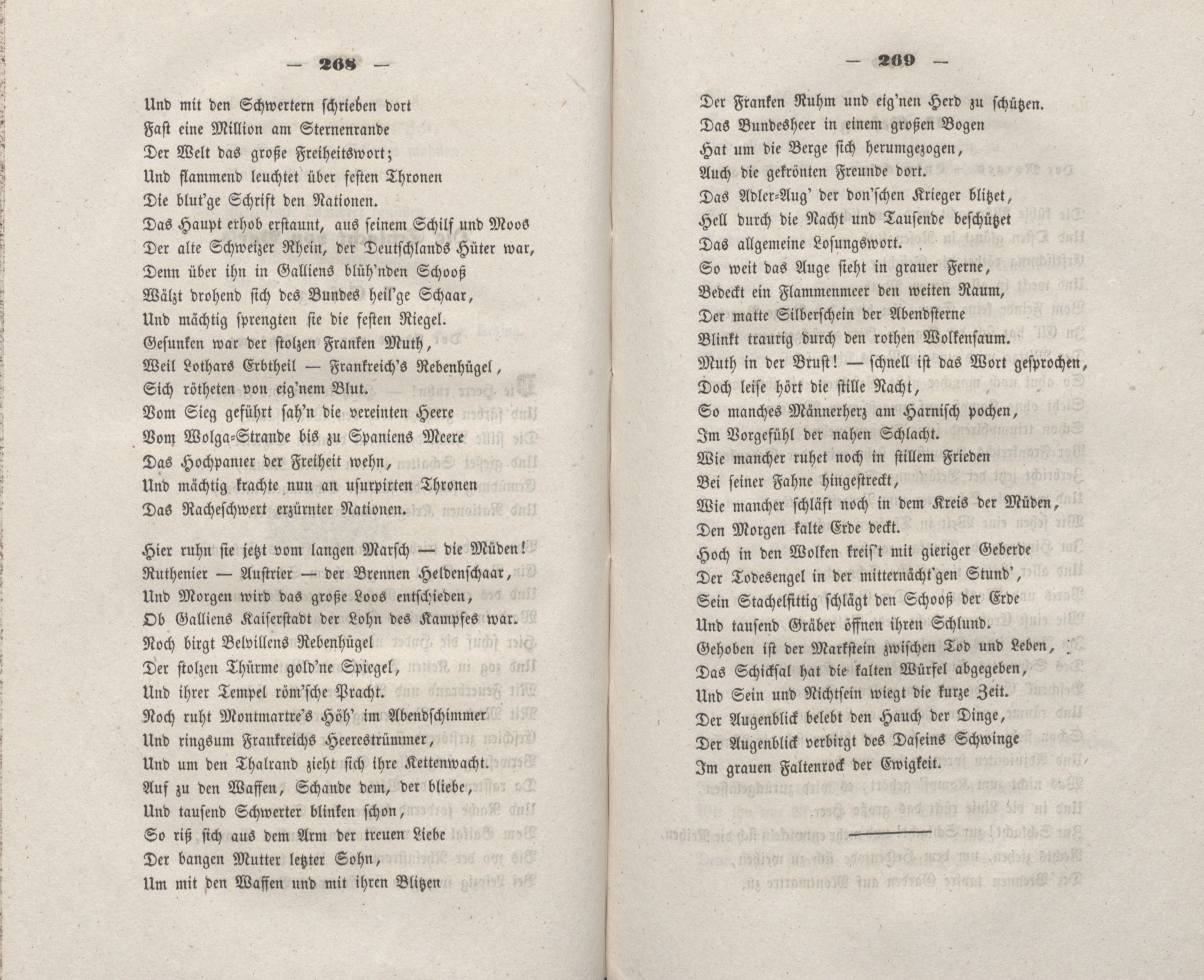 Baltisches Album (1848) | 145. (268-269) Main body of text