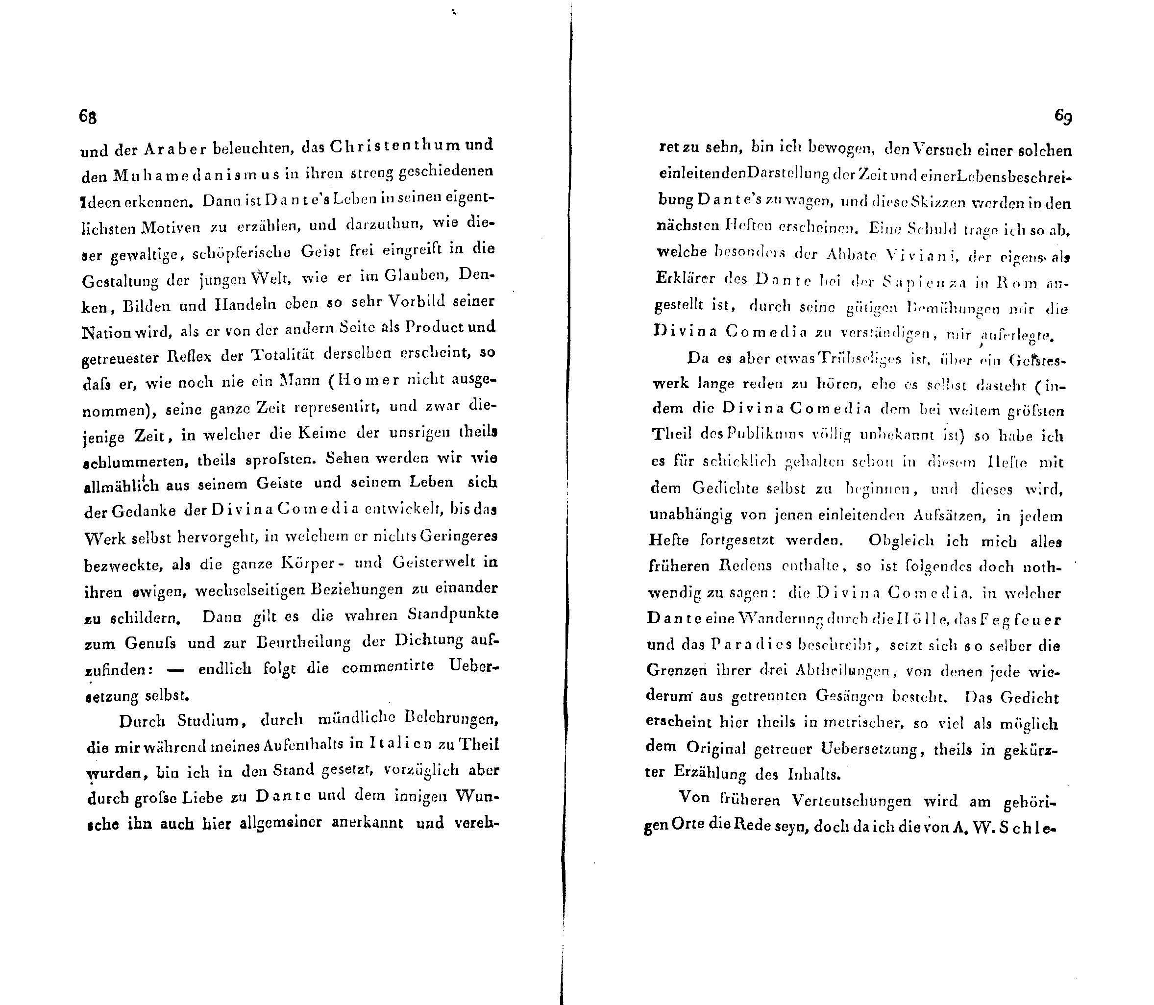 Ueber Dante Alighieri, seine Zeit und seine Divina Comedia (1824 – 1825) | 2. (68-69) Main body of text