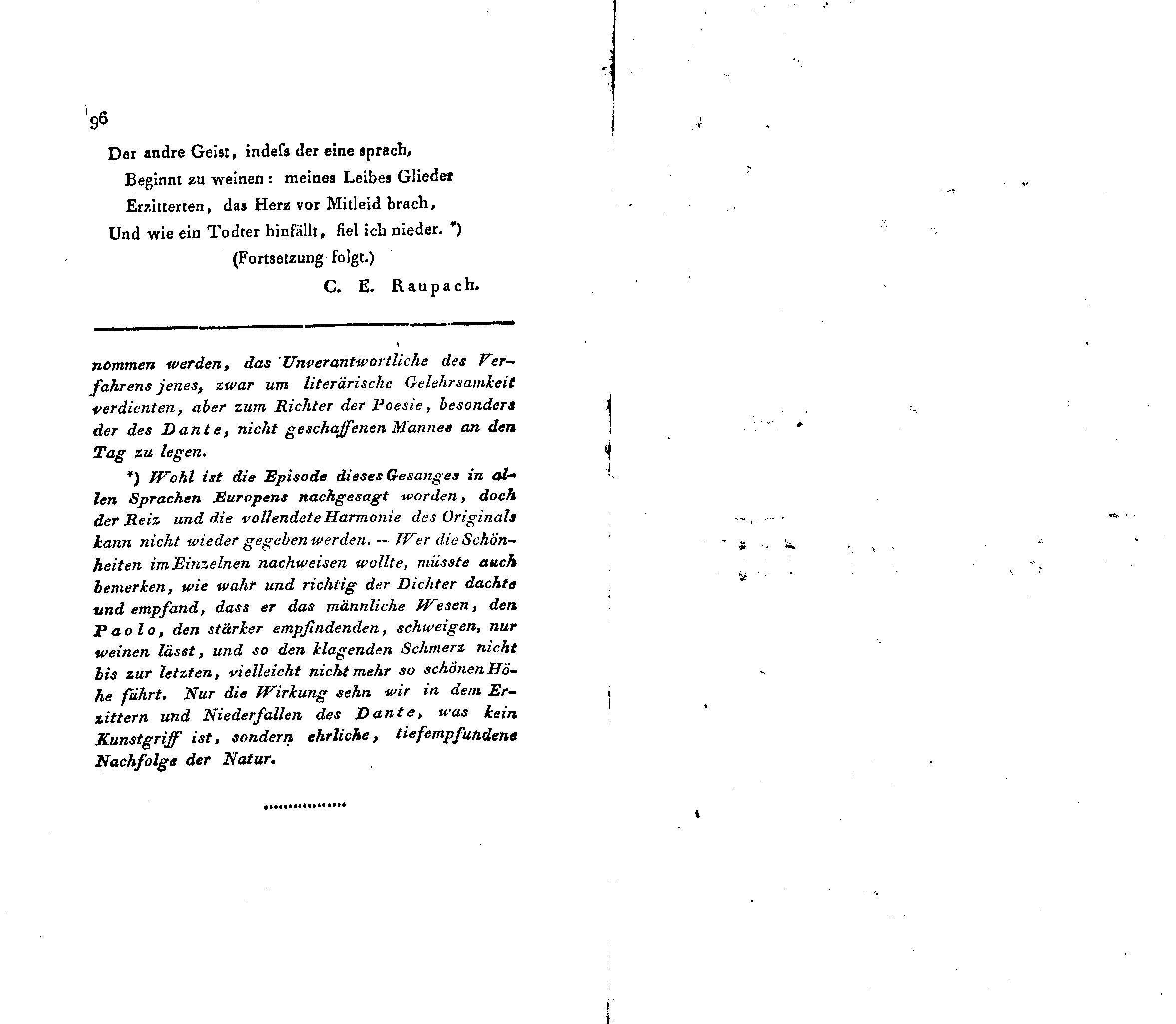 Ueber Dante Alighieri, seine Zeit und seine Divina Comedia [1] (1824) | 16. (96) Main body of text