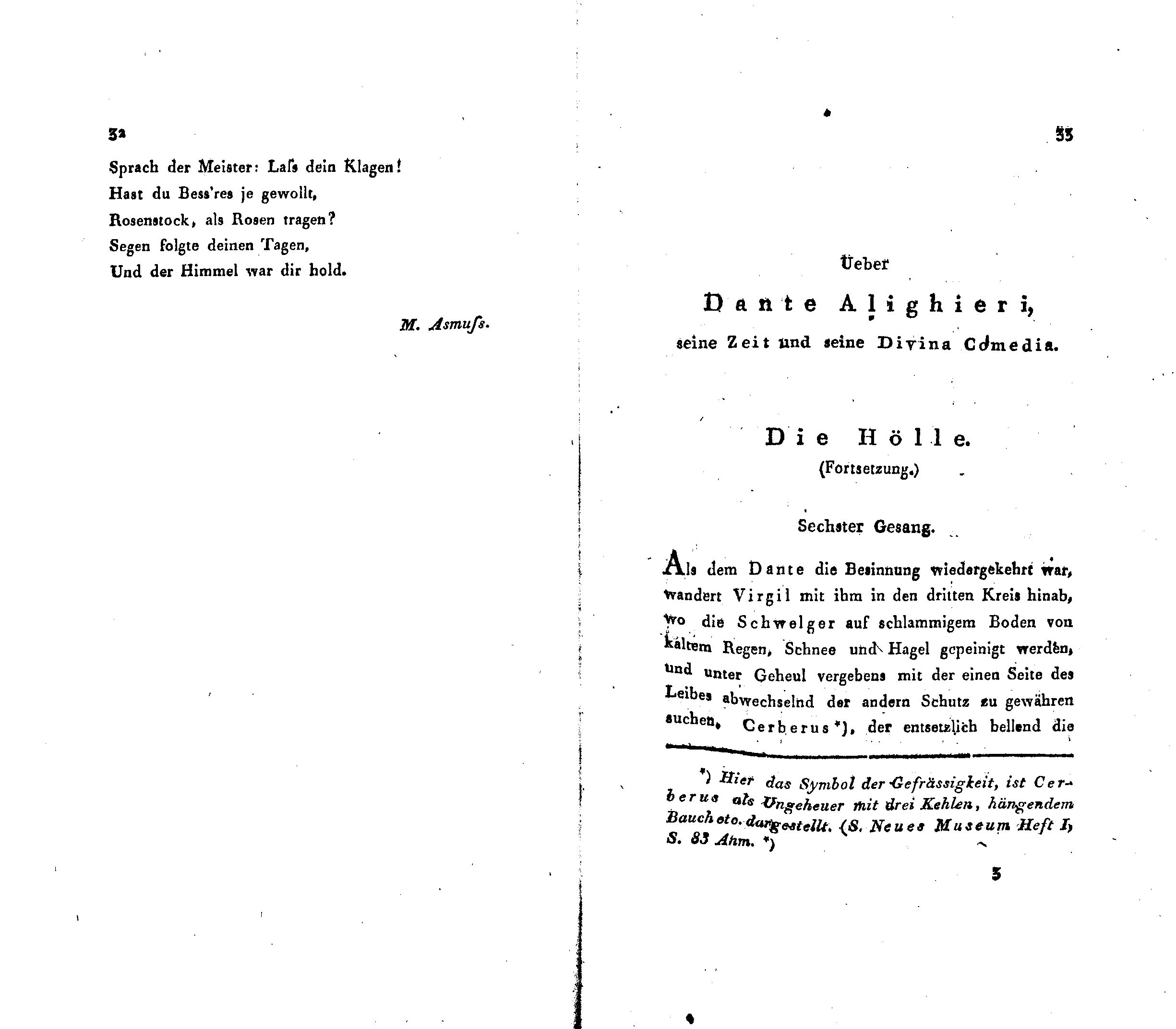 Ueber Dante Alighieri, seine Zeit und seine Divina Comedia [2] (1825) | 1. (32-33) Main body of text