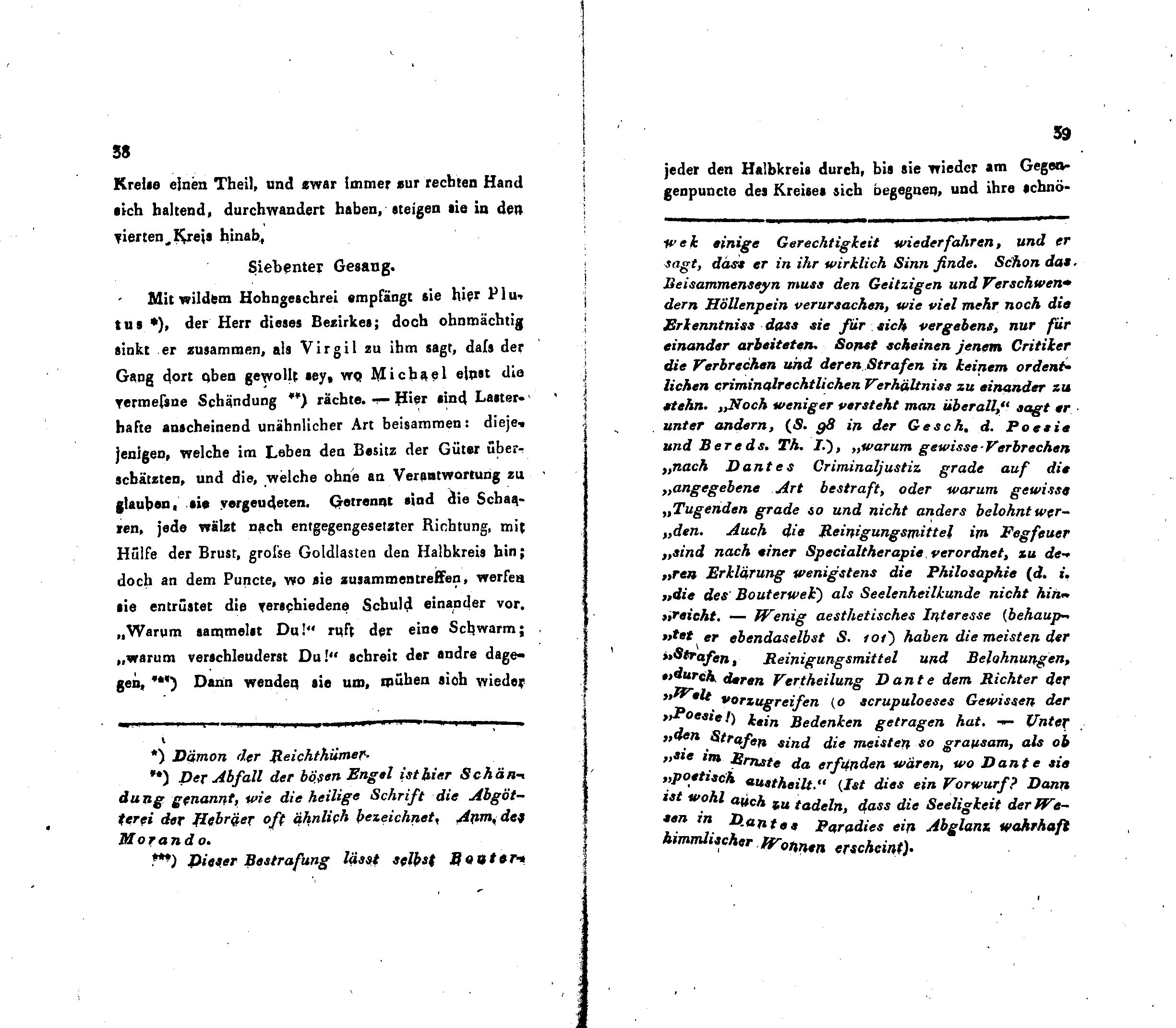 Ueber Dante Alighieri, seine Zeit und seine Divina Comedia (1824 – 1825) | 20. (38-39) Main body of text
