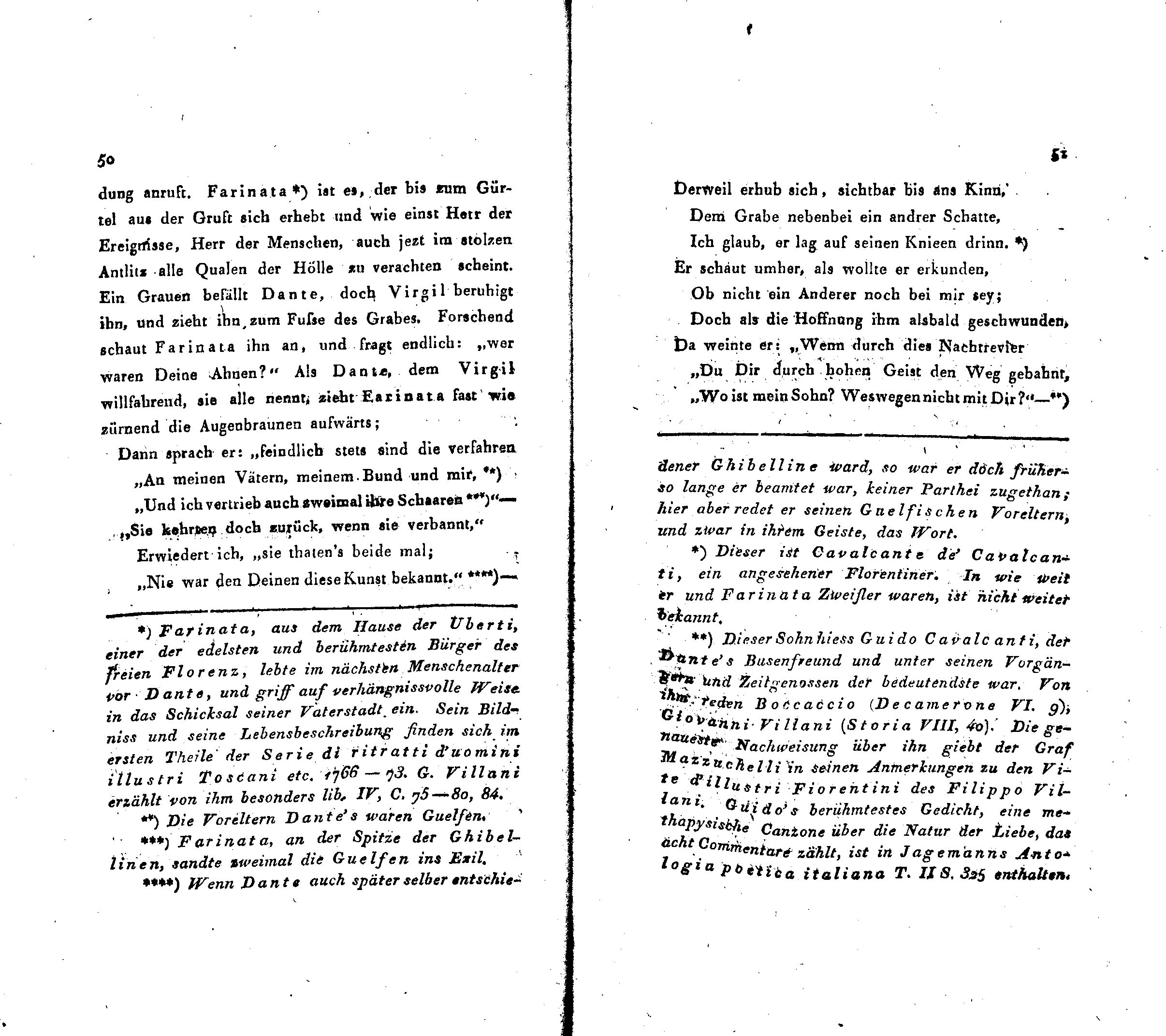 Ueber Dante Alighieri, seine Zeit und seine Divina Comedia [2] (1825) | 10. (50-51) Основной текст