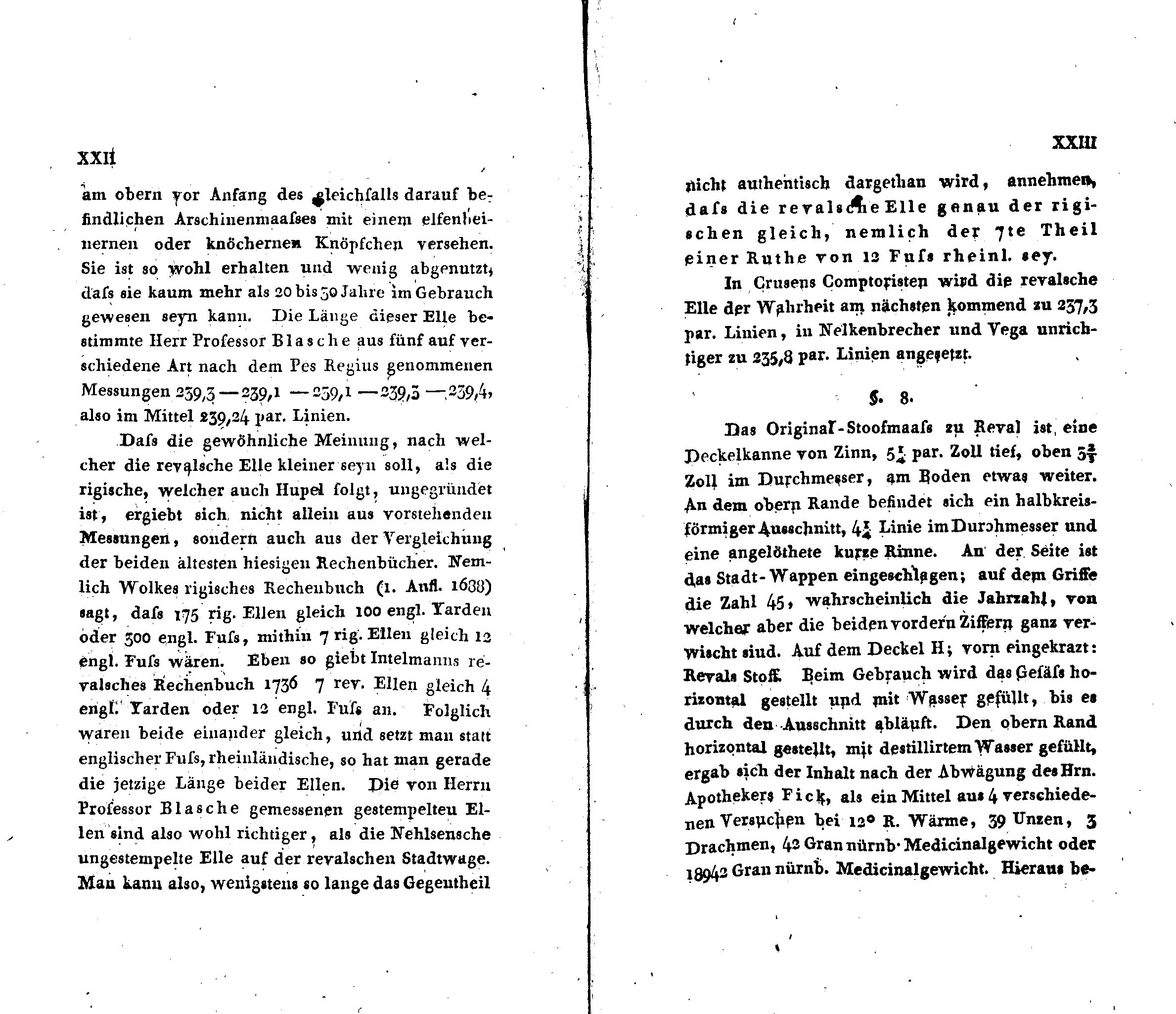 Neues Museum der teutschen Provinzen Russlands [1/2] (1825) | 64. (XXII-XXIII) Main body of text