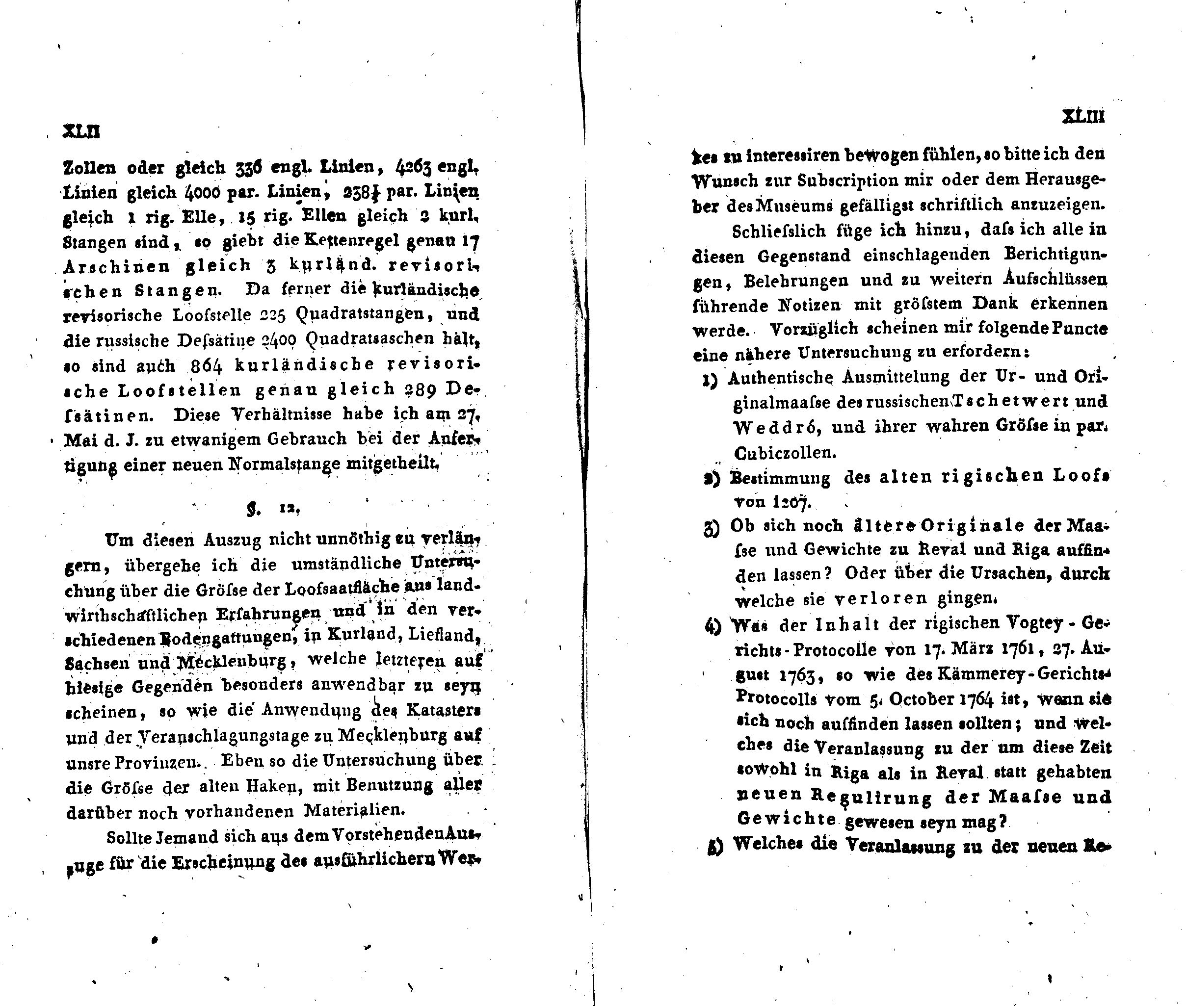 Neues Museum der teutschen Provinzen Russlands [1/2] (1825) | 74. (XLII-XLIII) Main body of text