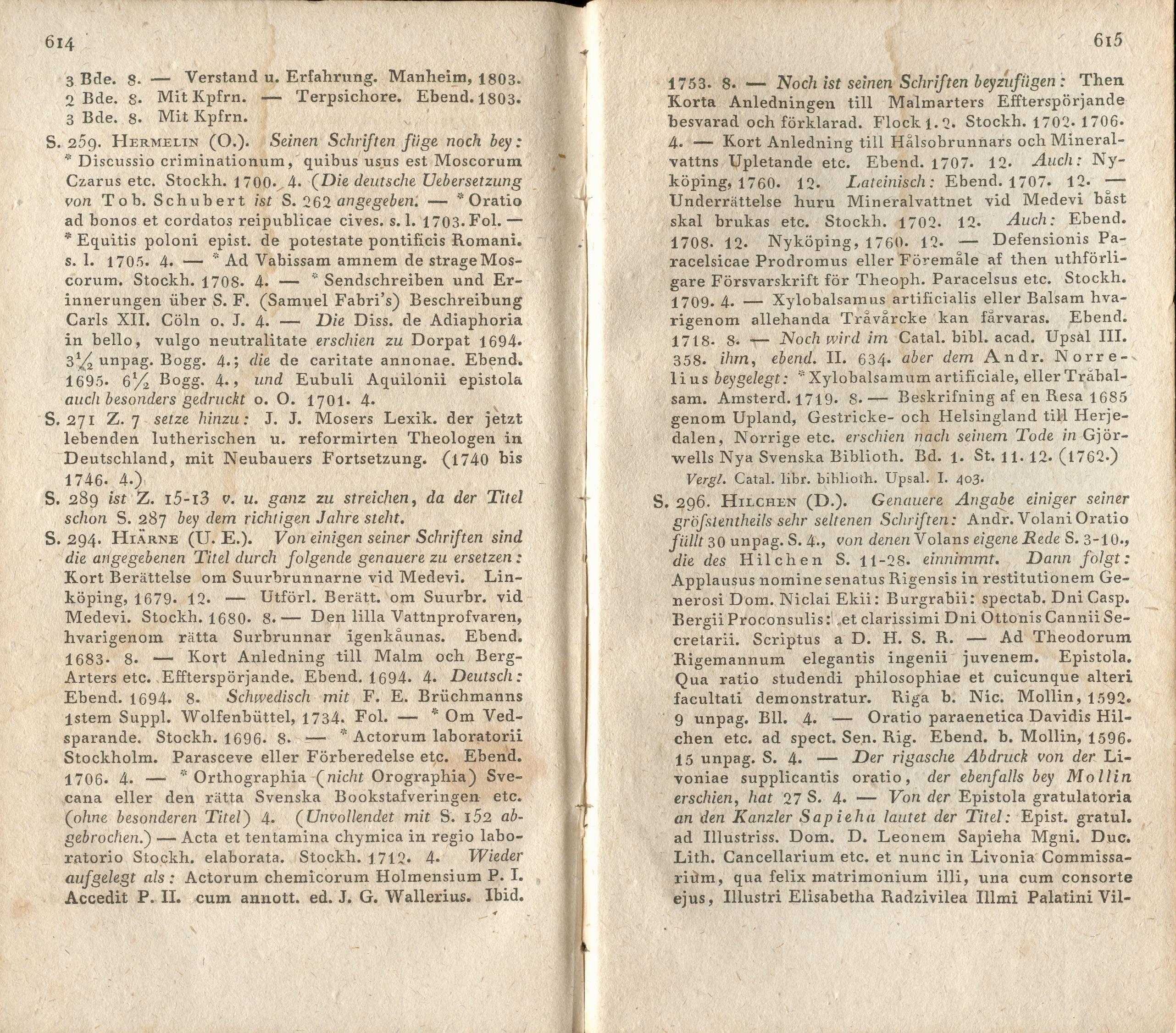Allgemeines Schriftsteller- und Gelehrten-Lexikon [2/G -K] (1829) | 310. (614-615) Errata