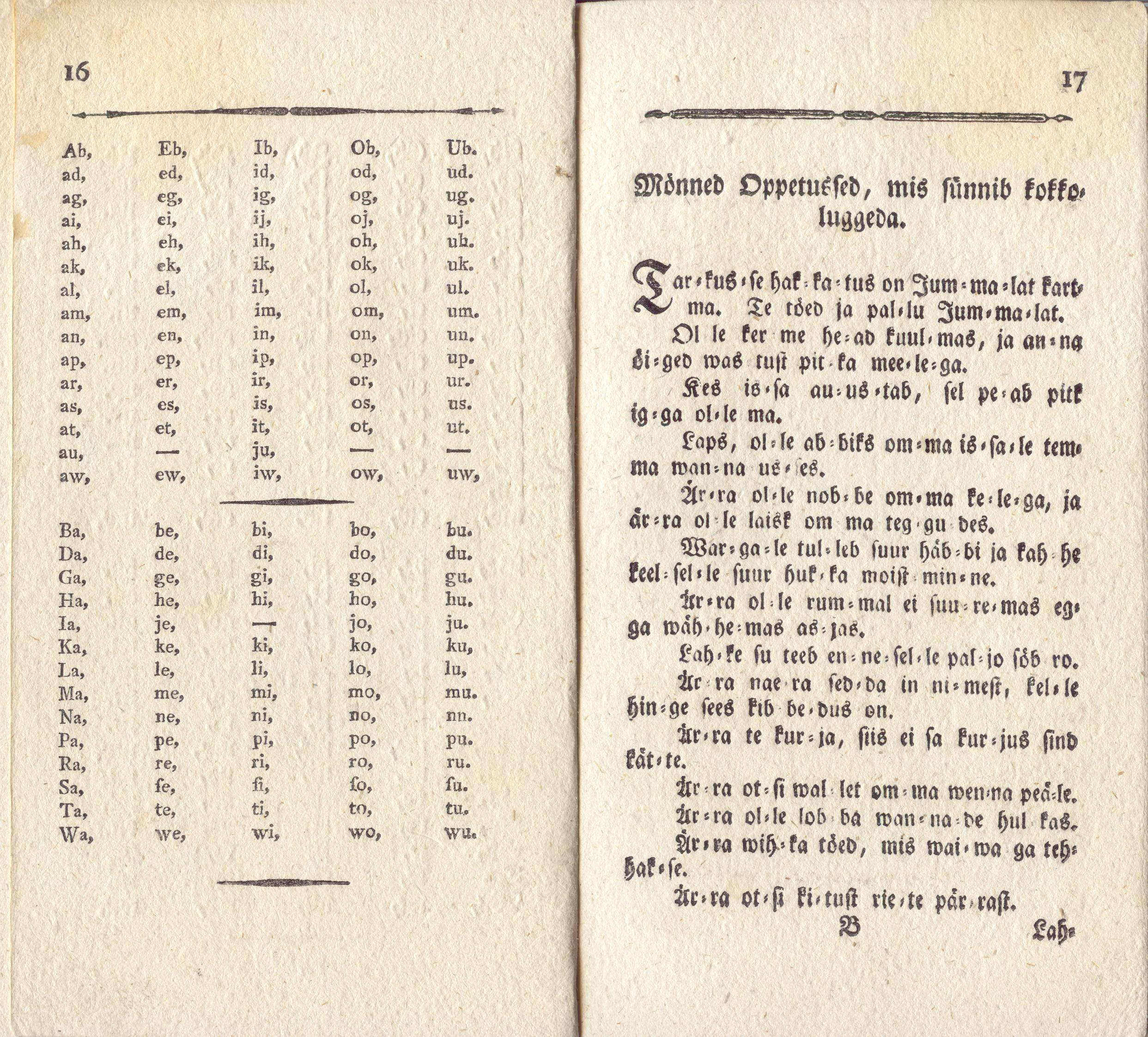 ABD ehk Luggemise-Ramat Lastele (1795) | 10. (16-17) Main body of text