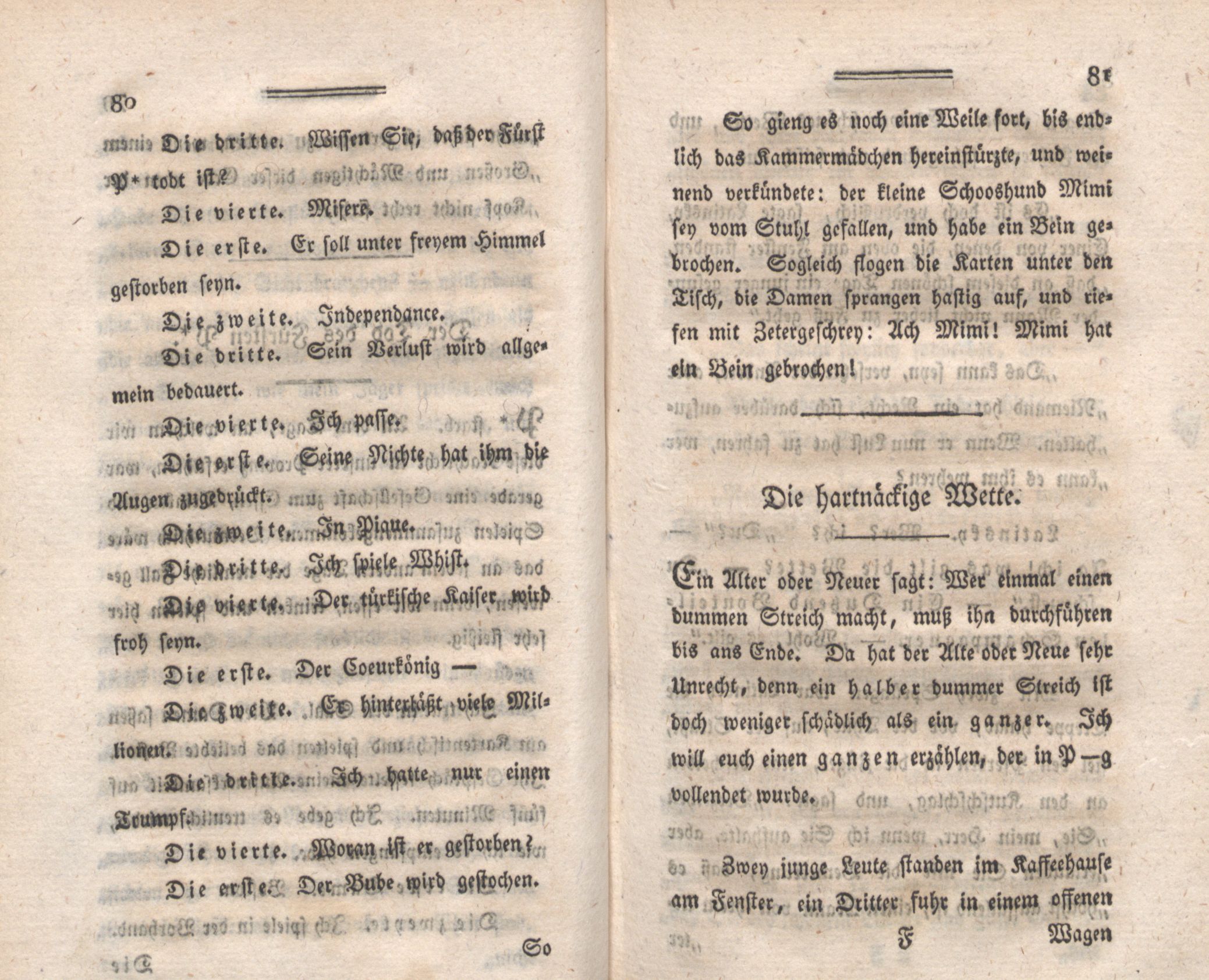 Der Tod des Fürsten P* (1794) | 2. (80-81) Põhitekst